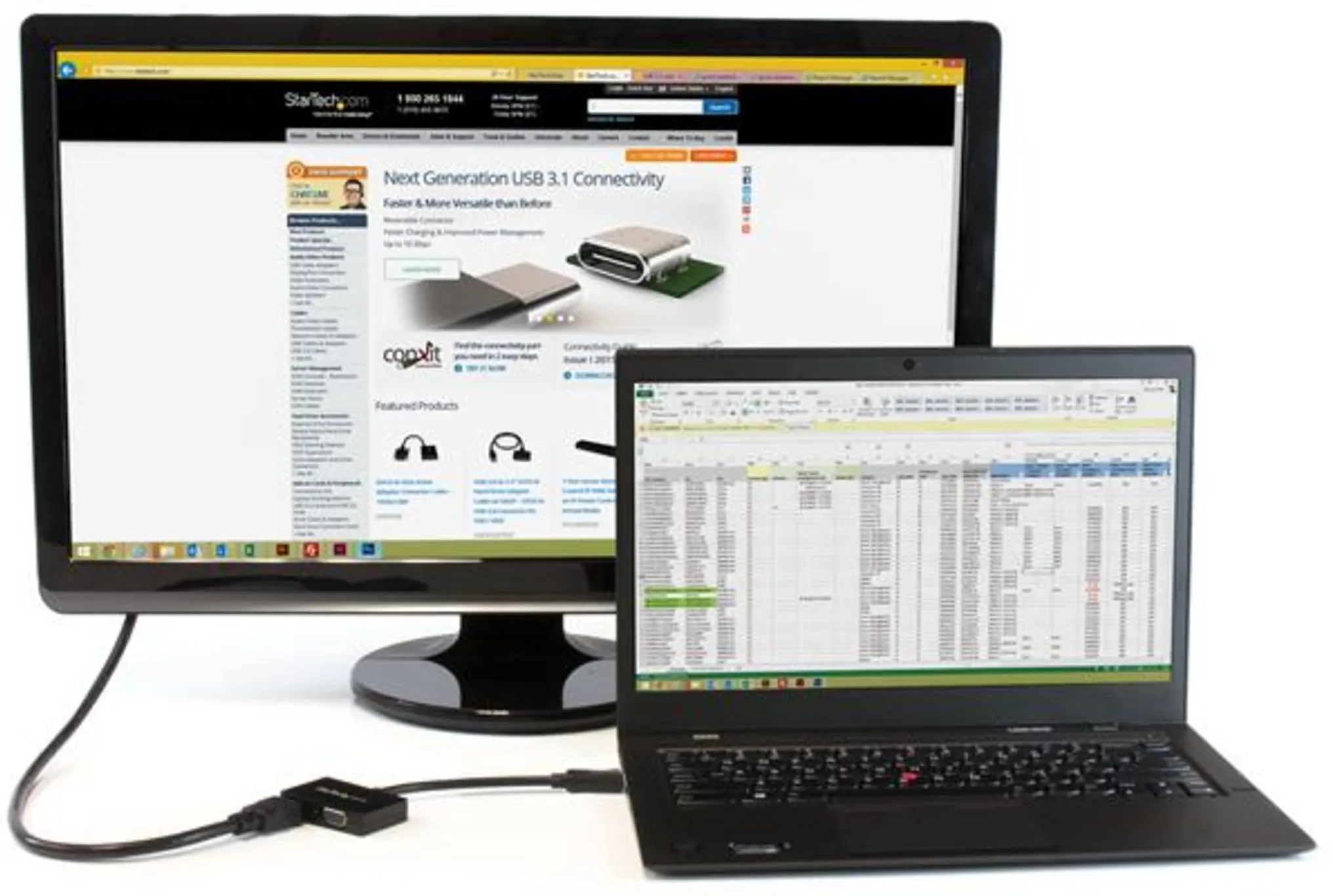 Imagen 4 de Adaptador de Video DisplayPort a HDMI VGA 1920*1200 1080p Activo Negro StarTech