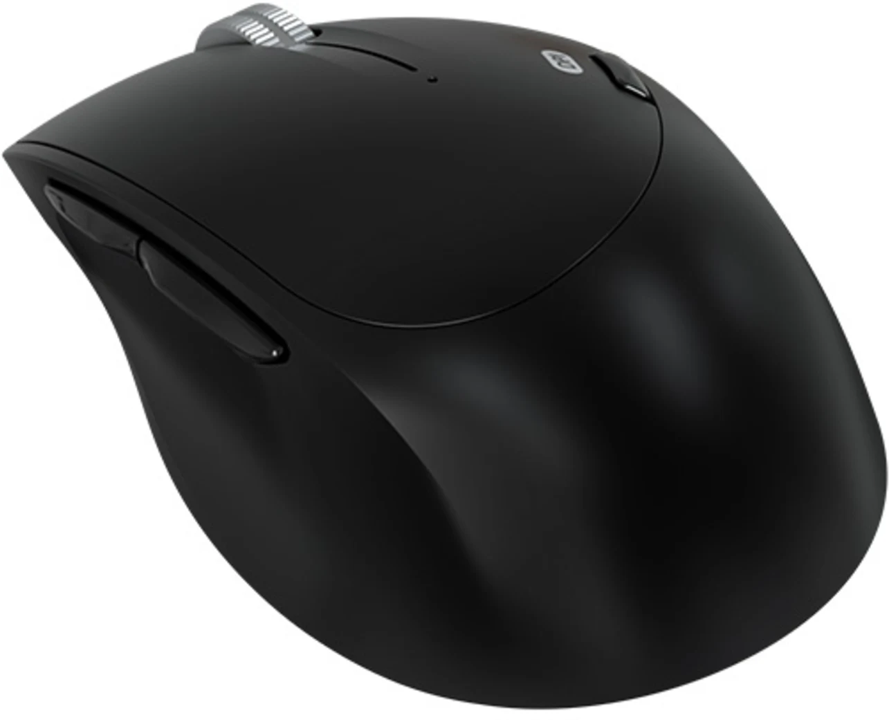 Imagen 1 de Mouse Ergonómico Inalámbrico KlipX KMB-501, Óptico 1600dpi 2.4GHz Bt5.0 Black