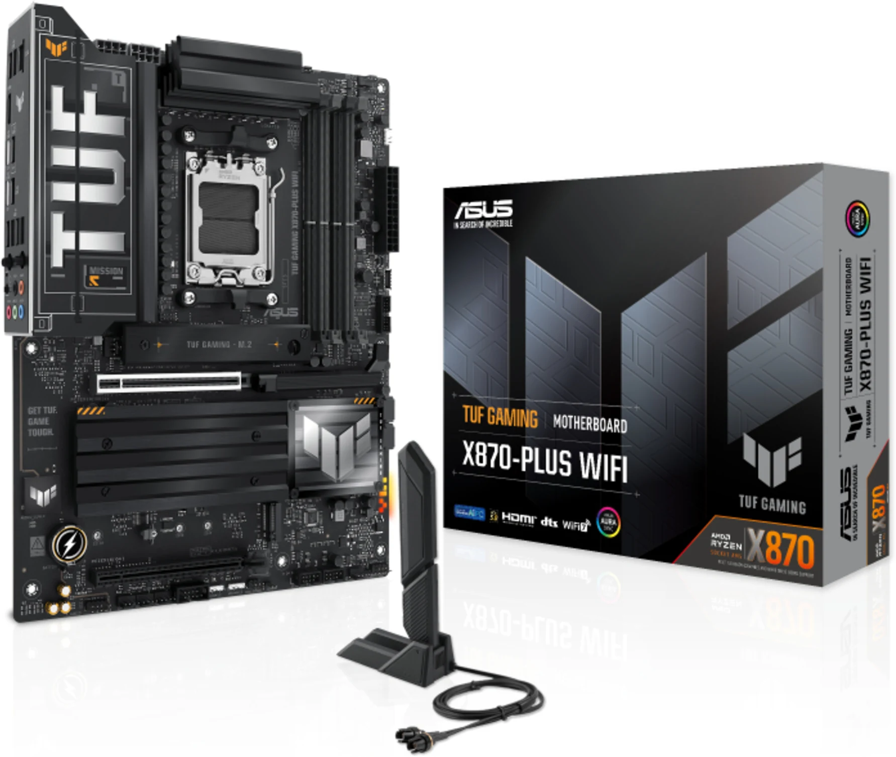 Imagen 6 de Tarjeta Madre Asus TUF GAMING X870-PLUS WIFI AMD AM5 4*DDR5 4*M.2 HDMI USB-C 