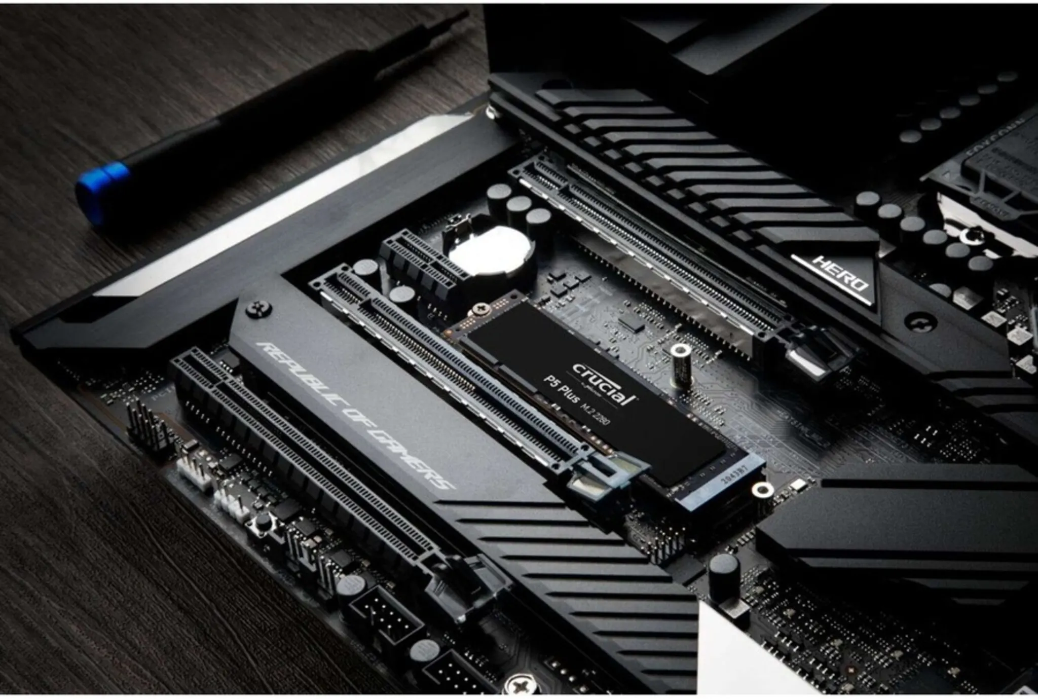 Imagen 4 de Unidad SSD Crucial P5 Plus 1TB M.2 22*80 3D NAND NVMe PCIe Lec6600MBs Esc5000MBs