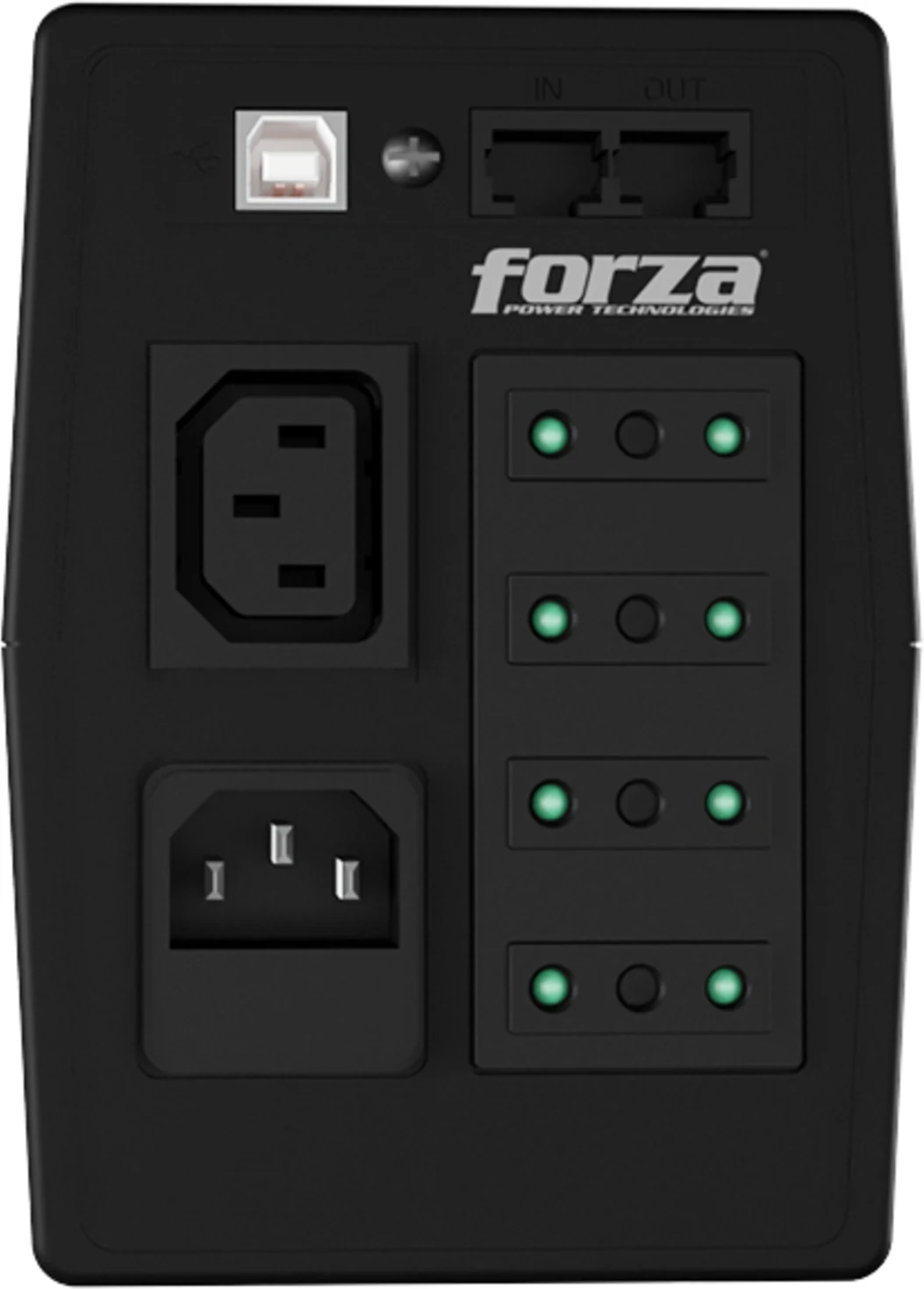 Imagen 2 de UPS Forza SL-612UL-C Smart UPS 600VA/360W 220V 4-Italian 1-IEC