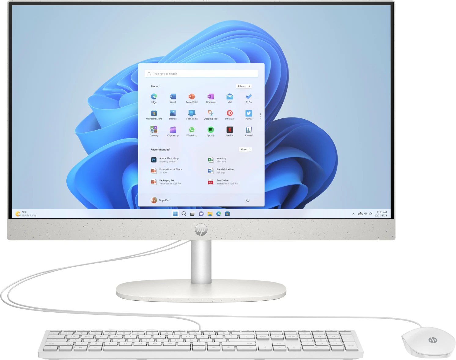 Imagen 0 de Computador HP AIO 24-CR0235LA AMD Ryzen 3 7320U 8GB 512GB 23.8" W11H
