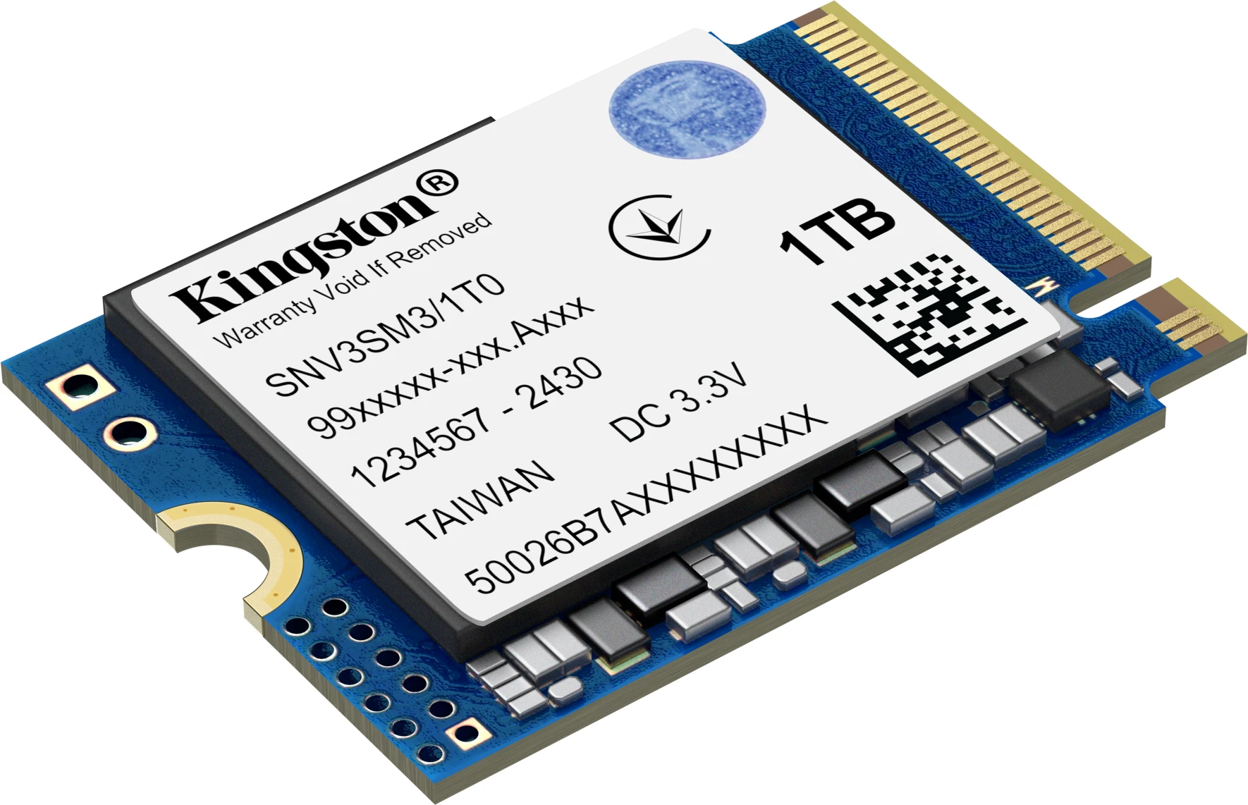 Imagen 1 de Unidad SSD Kingston NV3 1TB M.2 22*30 PCIe4x4 NVMe Lec6000MB/s Esc4000MB/s