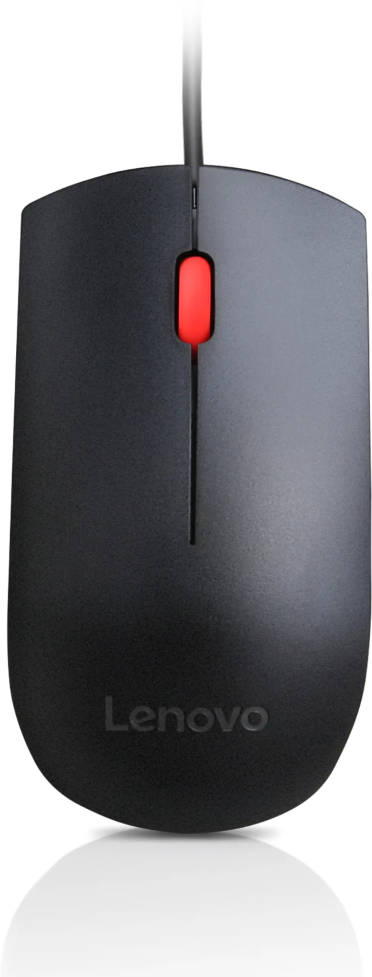 Imagen 1 de Mouse Lenovo USB Essential Alámbrico Conectividad USB 3 Botones 1600 dpi Negro 
