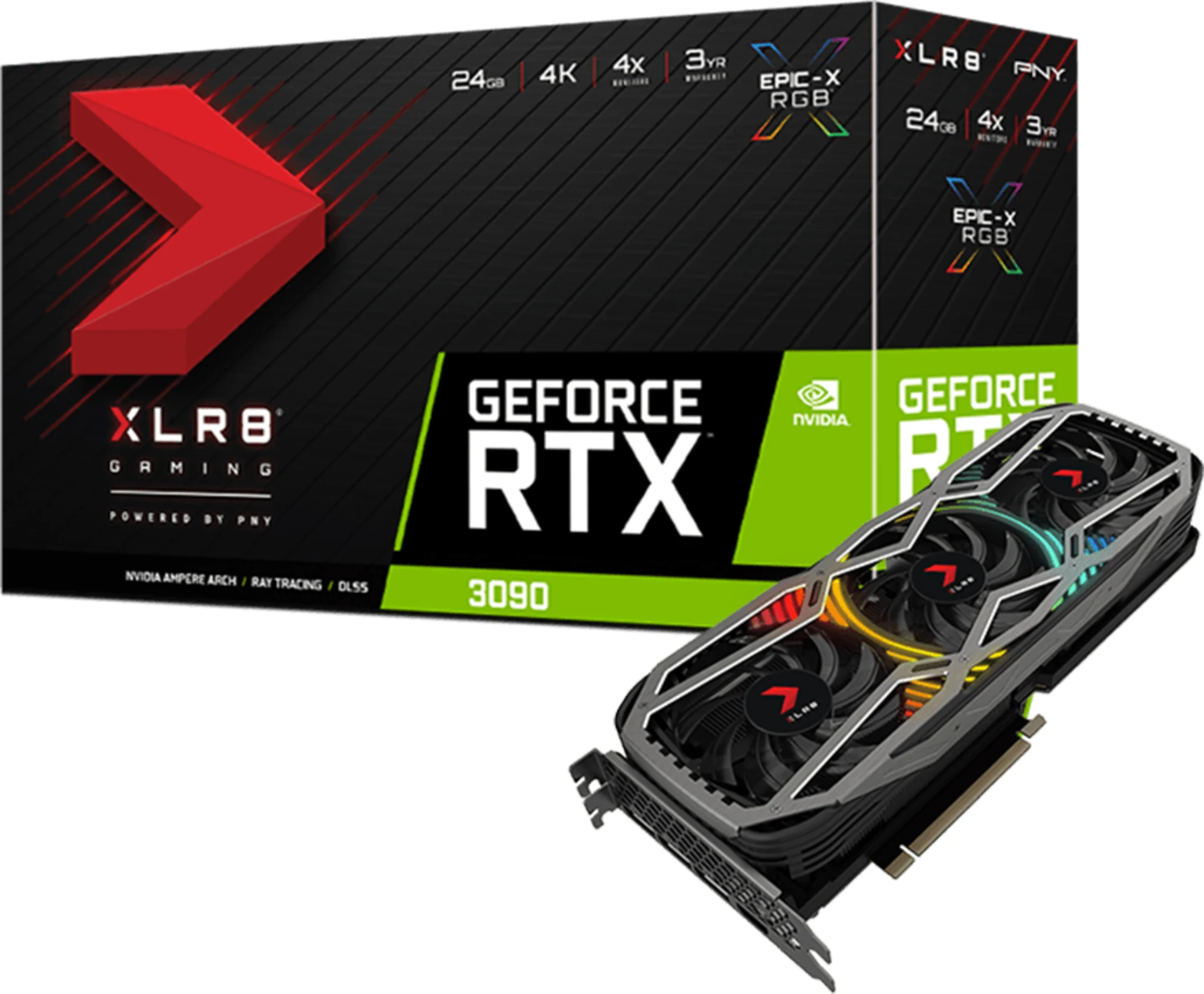 Imagen 0 de Tarjeta de Video PNY GeForce RTX 3090 24GB XLR8 Gaming EPIC-X RGB Triple Fan