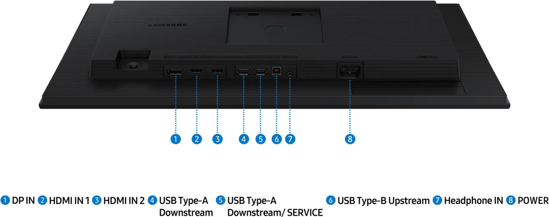 Imagen 13 de Monitor Samsung S40GD 24" FHD  IPS  DP 2*HDMI USB 100Hz 5(GTG) At. ajust Pivot 
