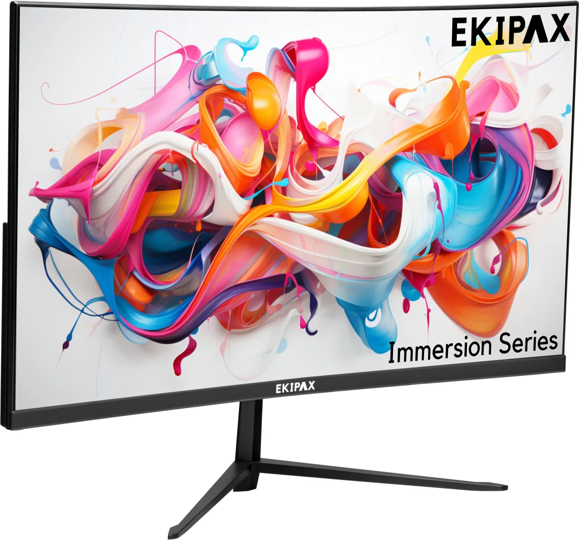 Imagen 1 de Monitor Curvo Ekipax 24" FHD 1920*1080 VA HDMI VGA 2ms 75Hz VESA 100*100