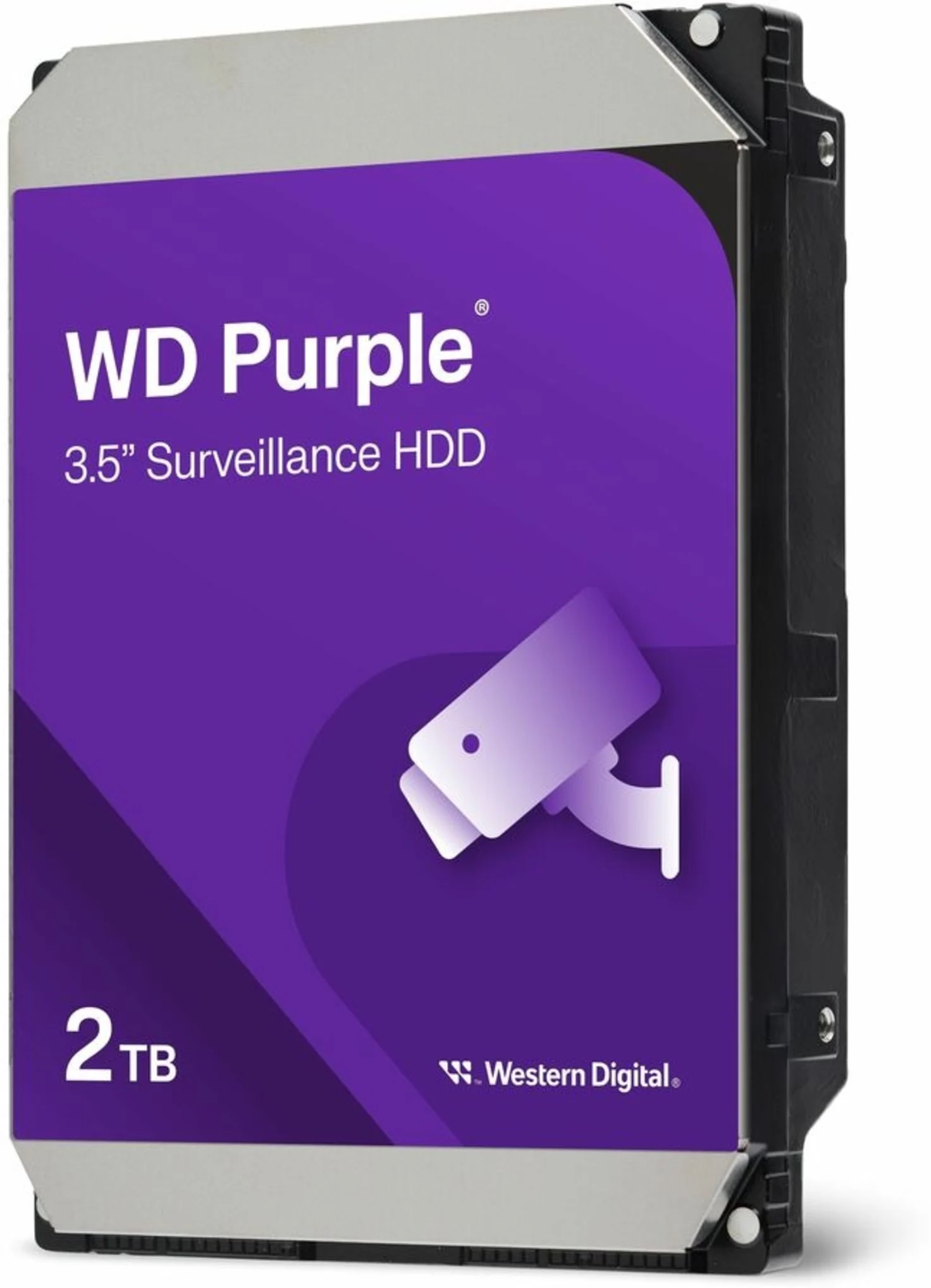 Imagen 2 de Disco Duro Western Digital Purple 2TB 3.5" 5400RPM SATA3 64MB p/Videovigilancia