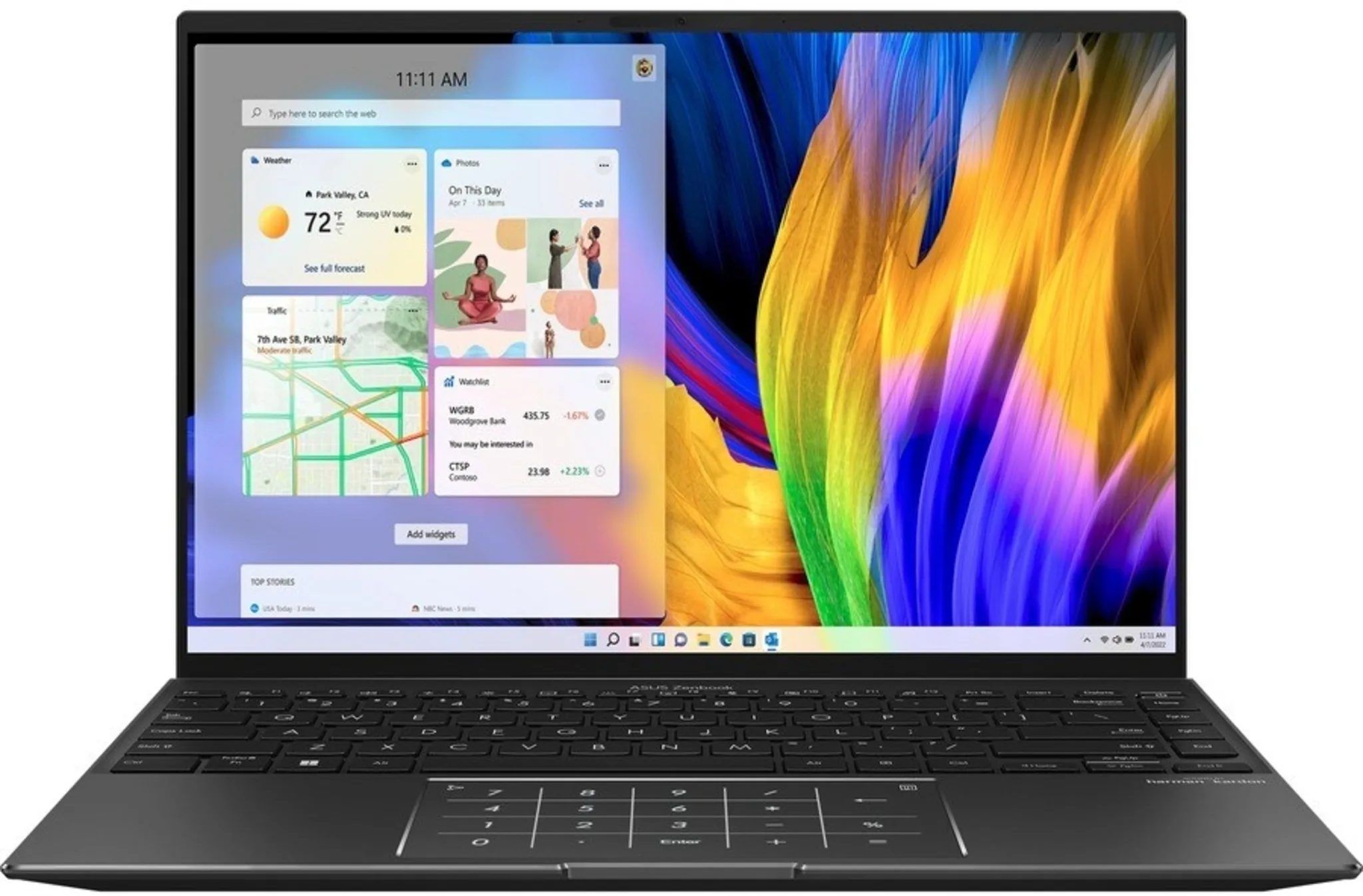 Imagen 2 de Notebook Asus UM5401QA-KP059W AMD R7-5800H RAM 16GB SSD 1TB 14" W11H