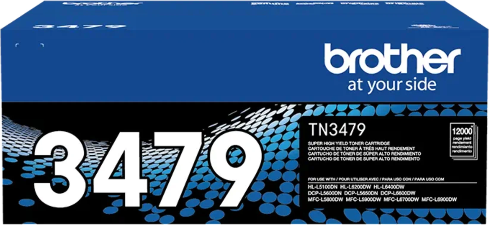 Imagen 1 de Toner Brother TN-3479 Alto Rendimiento 12.000 pag. aprox. Color Negro 