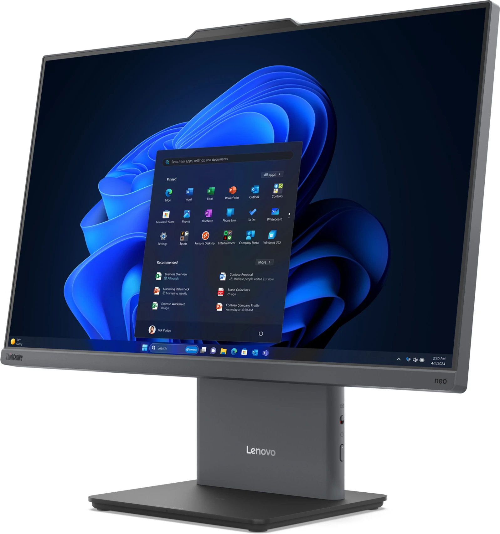 Imagen 1 de Computador Lenovo AIO ThinkCentre Neo 50a 24 G5 Intel7 240H 16GB 512GB 23.8"W11P