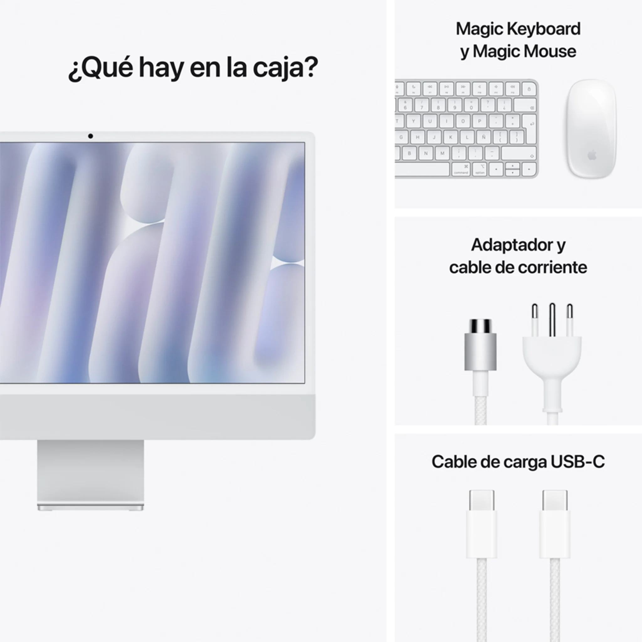 Imagen 3 de iMac Ret 4.5K 24/ M4 10C/ GPU 10C/ 16GB RAM/ 1TB Plata