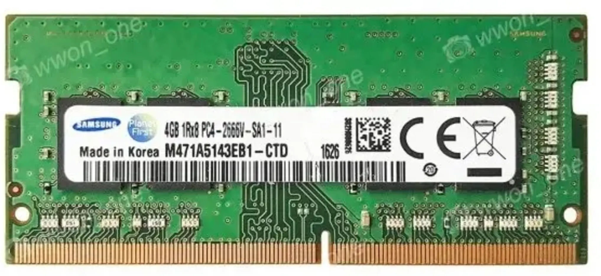 Imagen 0 de Memoria RAM 4GB DDR4 3200MHz SO-DIMM Non-ECC CL20 1.2V 260p - Samsung 