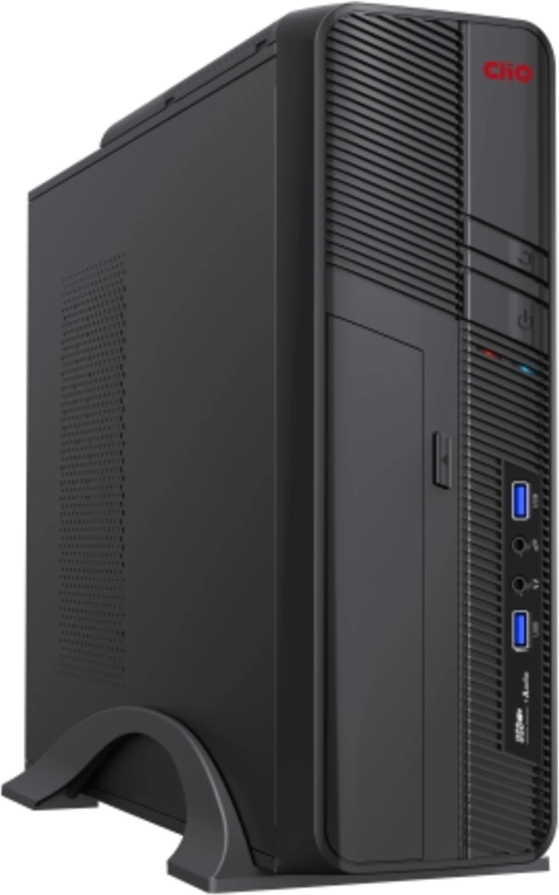 Imagen 1 de Gabinete Slim Clio CL-S605 Full  mATX ITX 2*USB 3.0 con Fuente de Poder 500W