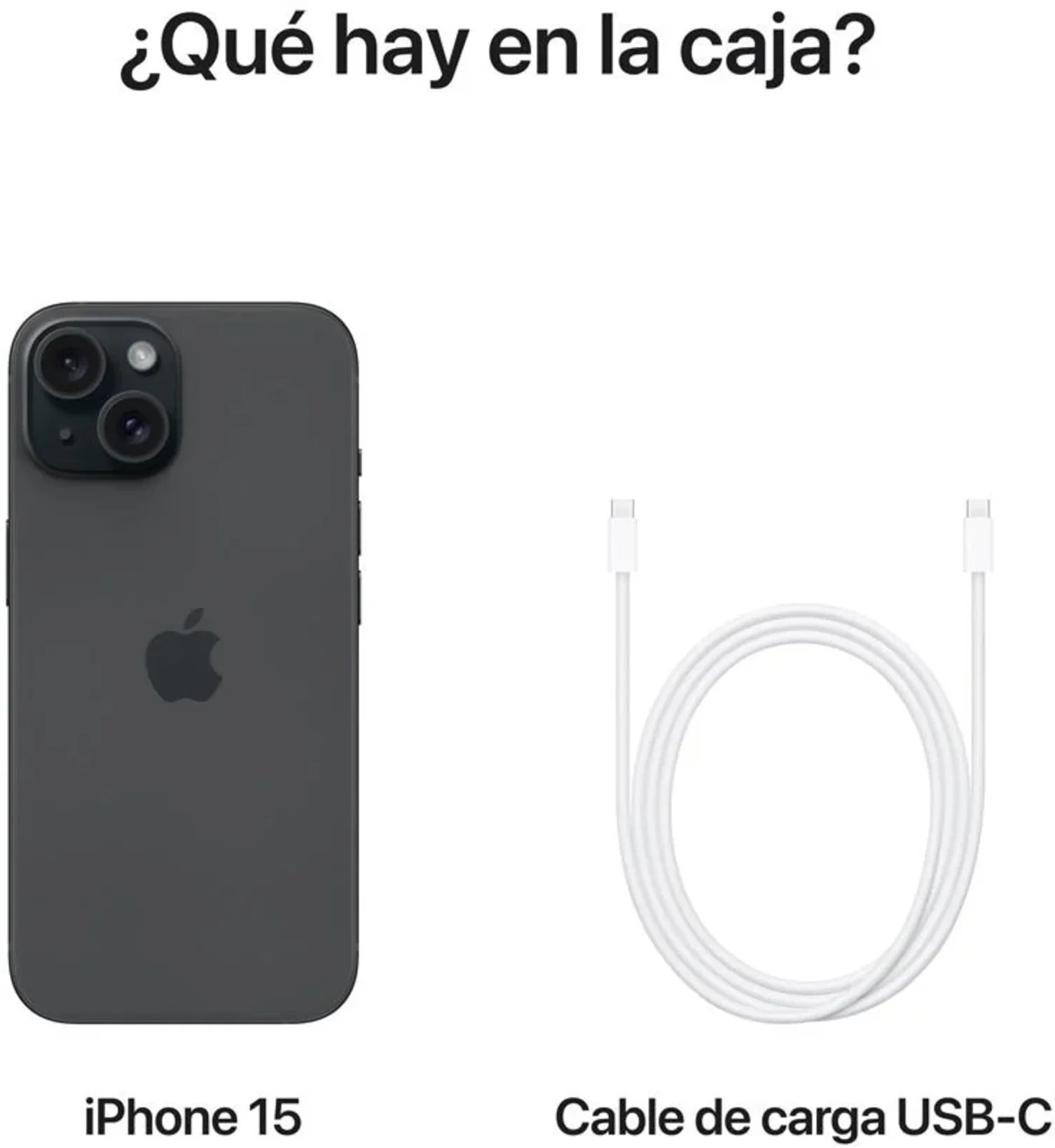 Imagen 3 de MTP03BE/A iPhone 15 de 128 GB en negro