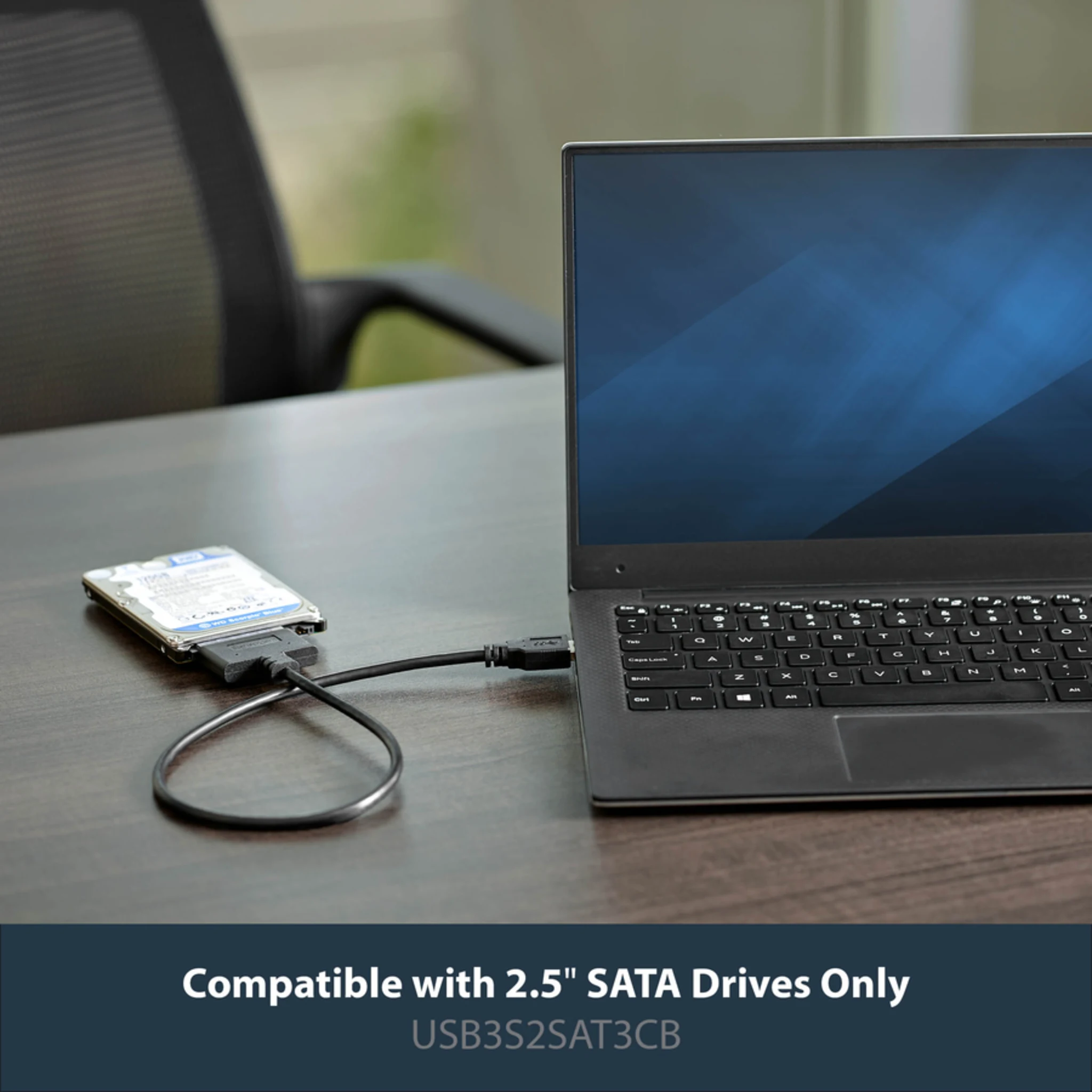Imagen 9 de Adaptador StarTech USB3S2SAT3CB, Cable USB 3.0 a HDD 2.5" SATA III 0.5m