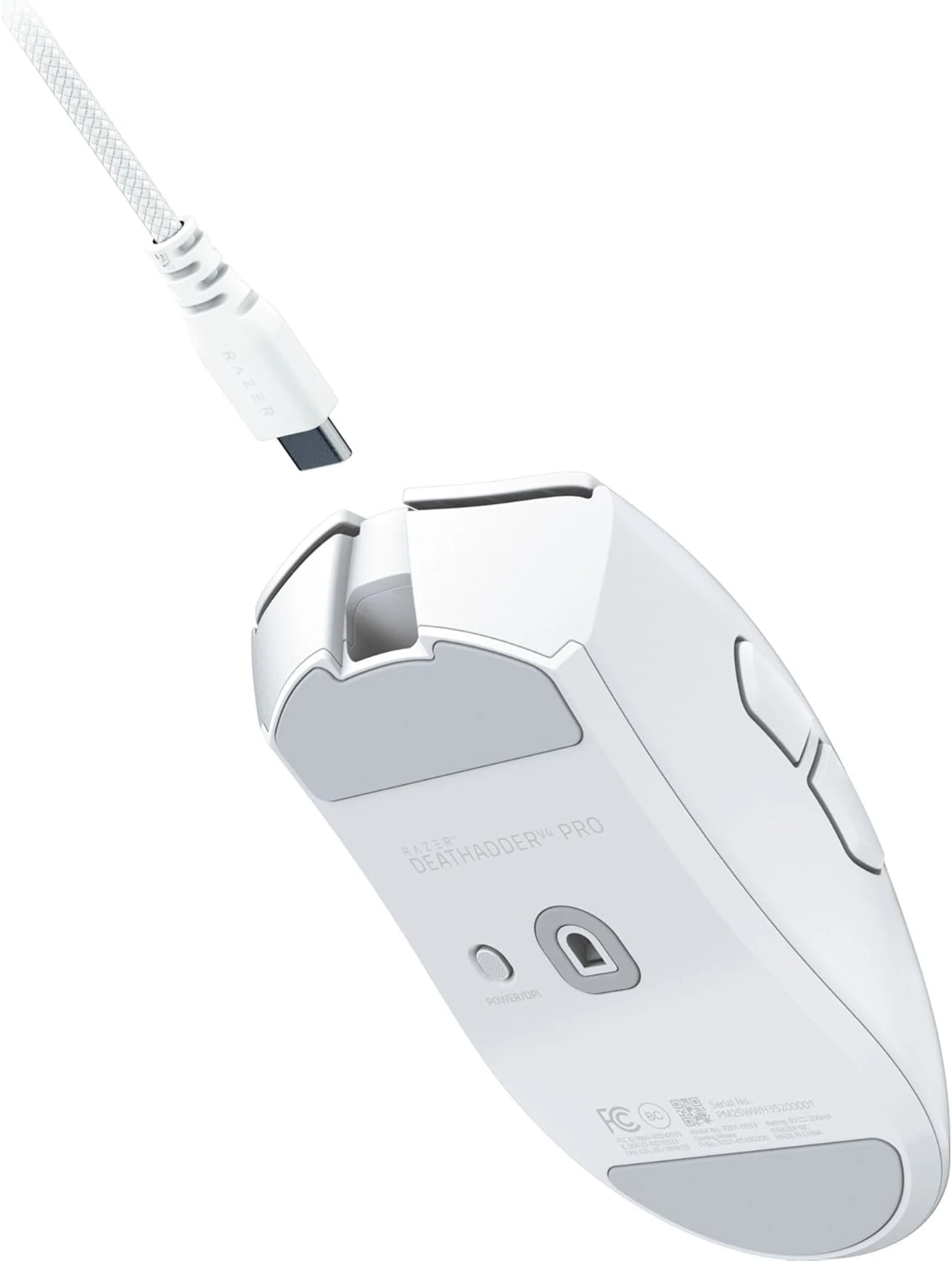 Imagen 3 de Mouse Gamer Razer DeathAdder V4 Pro Inalámbrico Blanco Esports