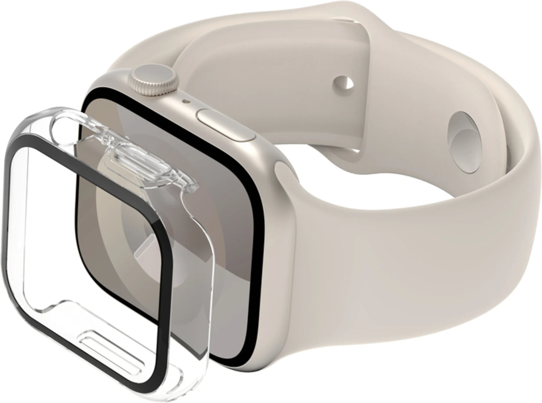 Imagen 3 de Bumper para Apple Watch Serie 7 de 41 mm Belkin transparente