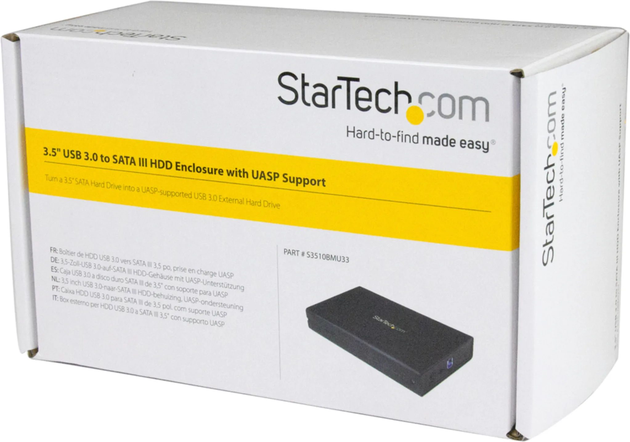 Imagen 3 de Cofre Porta Disco Duro SuperSpeed 3.5" SATA3 USB3.0 con UASP Aluminio Negro