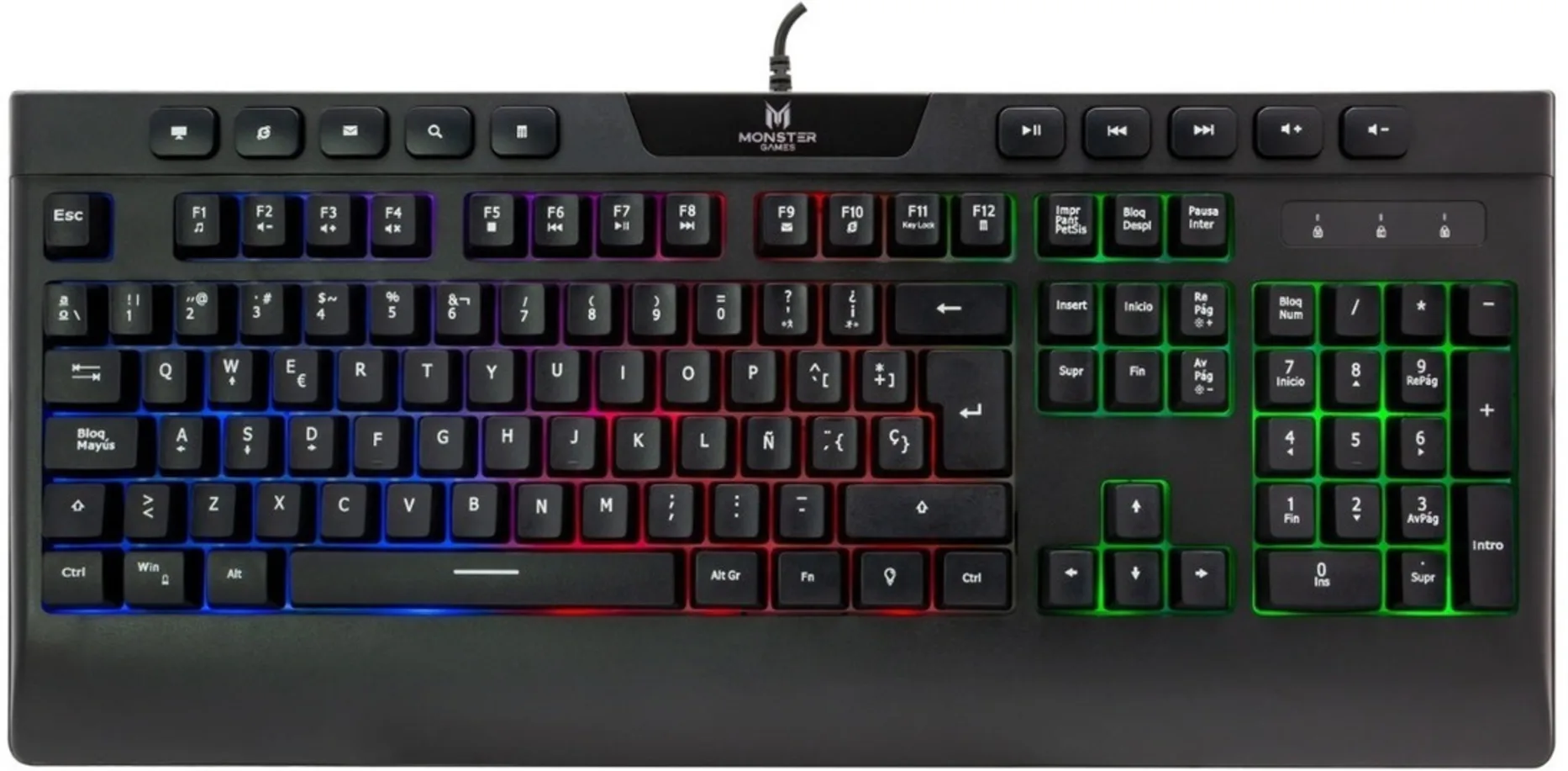 Imagen 0 de T1027 KEYBOARD GAMER MONSTER INCEPTION