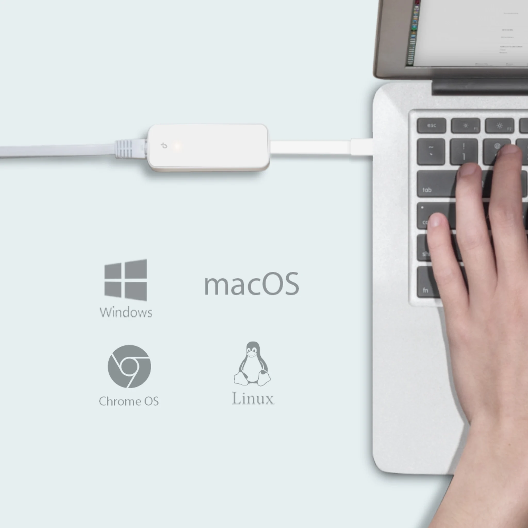 Imagen 5 de Adaptador USB-C a Red Gigabit Ethernet 10/100/1000 Pto RJ-45 - TP-Link