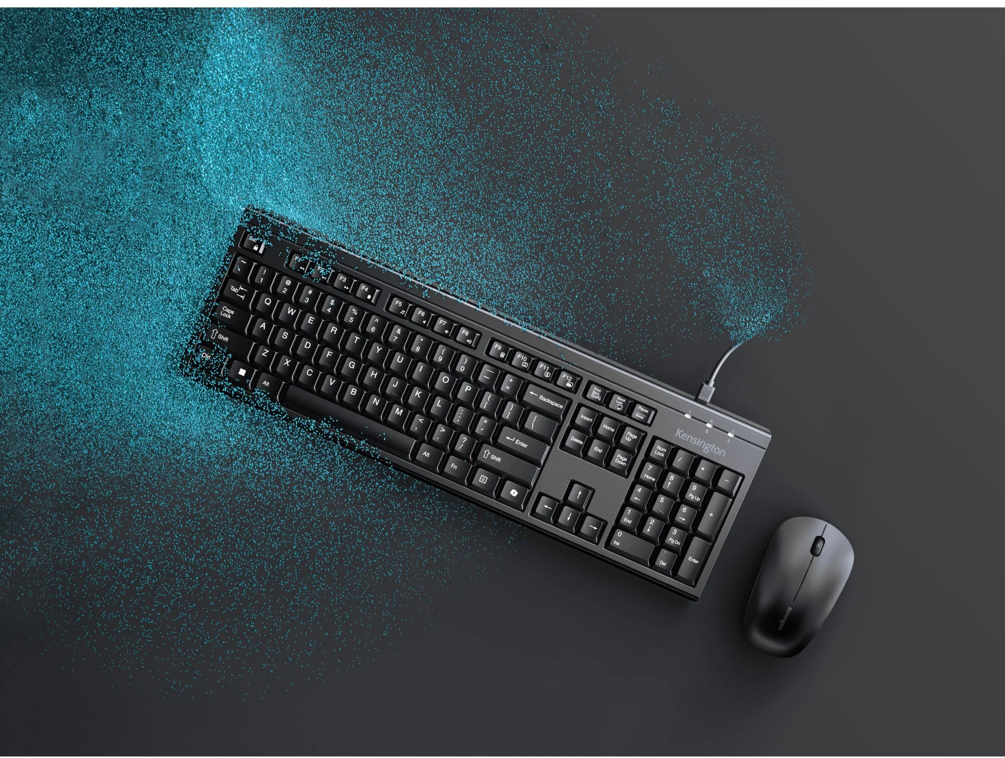 Imagen 12 de Kit Teclado Mouse Inalámbrico Kensington K75560ES Recargable Español RF Bt Negro