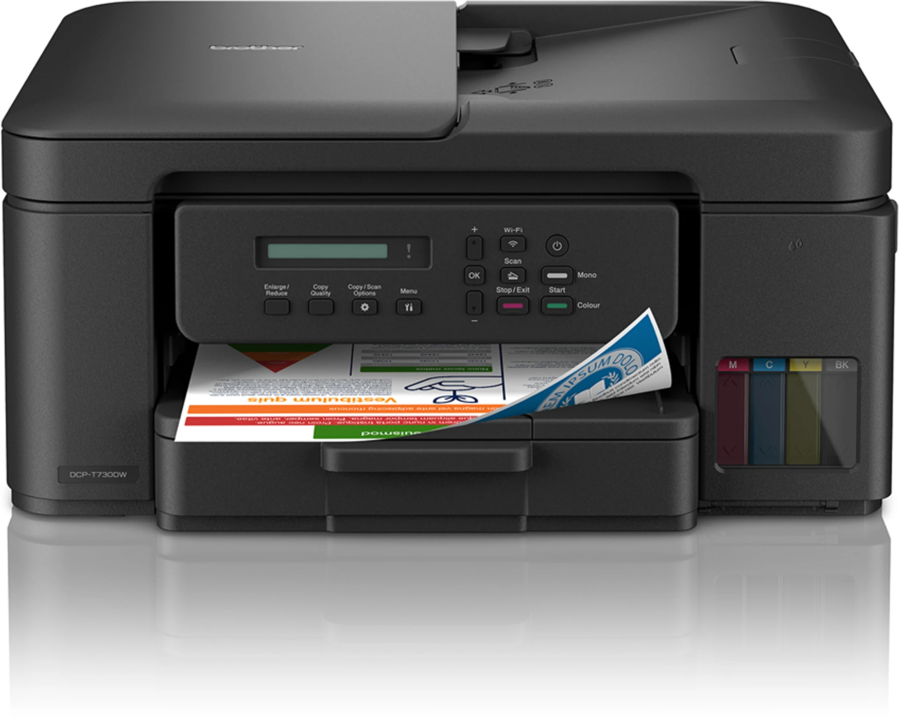 Imagen 0 de Impresora Multifunción Brother DCP-T730DW Inyección Tinta Color 1200dpi WiFi USB