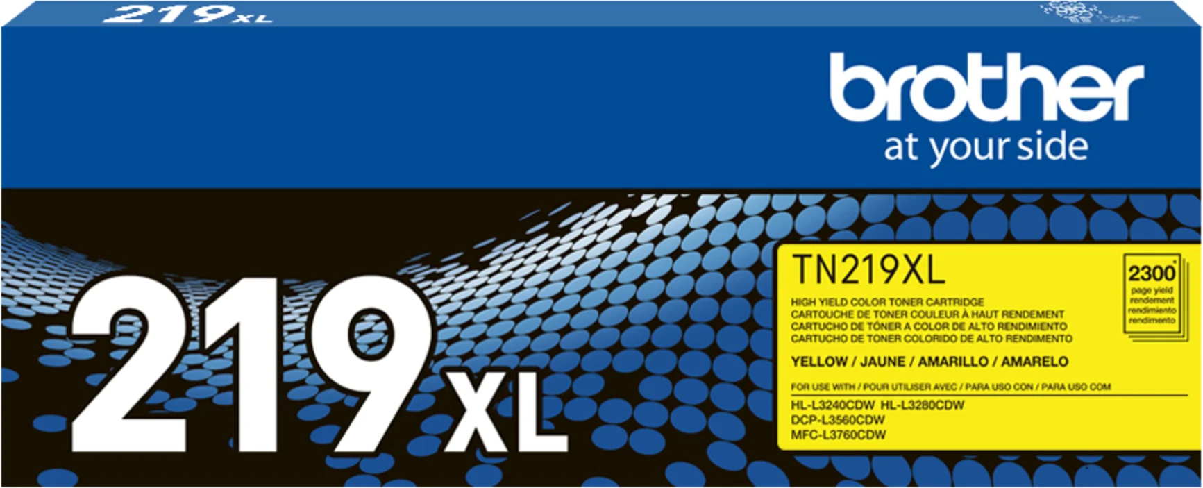 Imagen 0 de Toner Brother XL TN219XLY AMARILLO, CPL3560CDW HLL3280CDW MFCL3760CDW 2.300 Pág