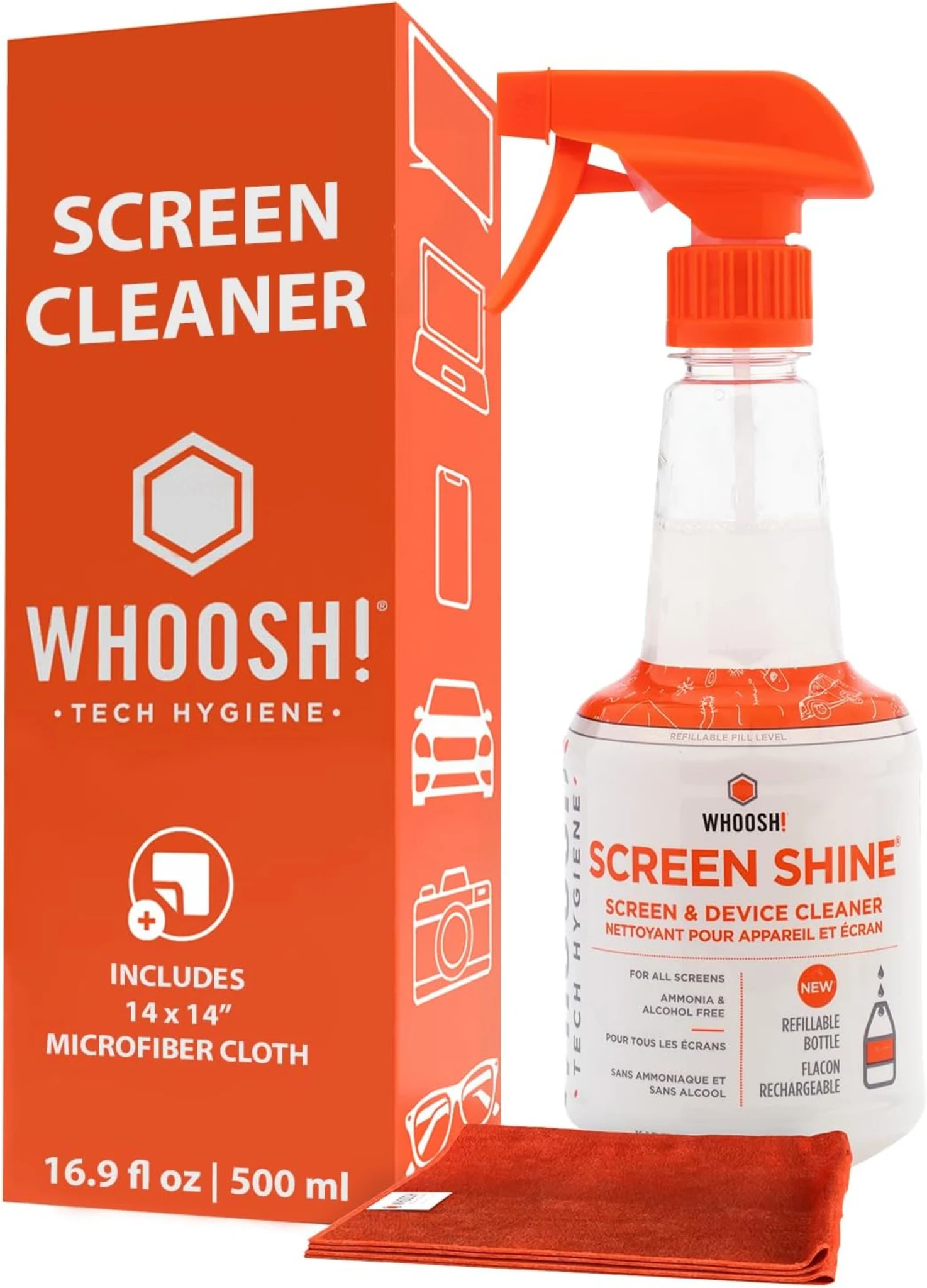 Imagen 0 de Limpiador de Pantallas Whoosh Screen Shine 1FG500ENSP 500ML