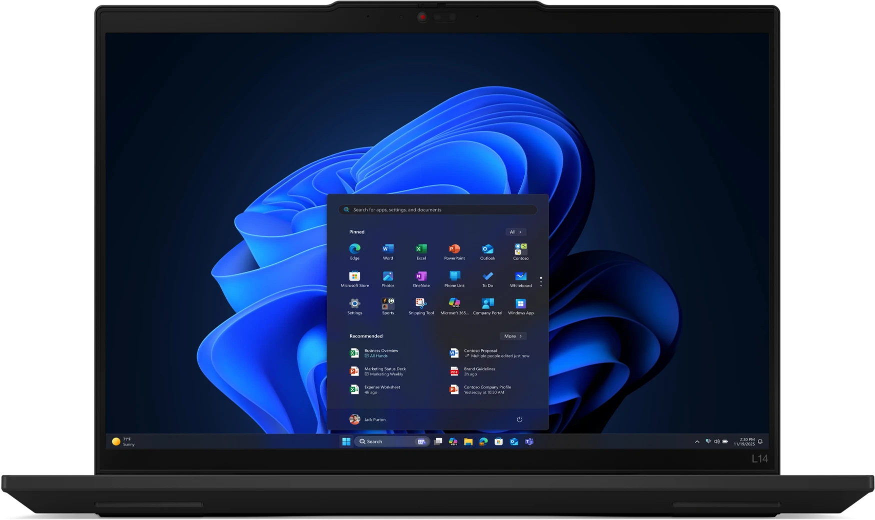 Imagen 1 de Notebook Lenovo Thinkpad L14 Gen6 Ryzen 7 Pro 250 RAM16GB SSD512GB 14" W11P