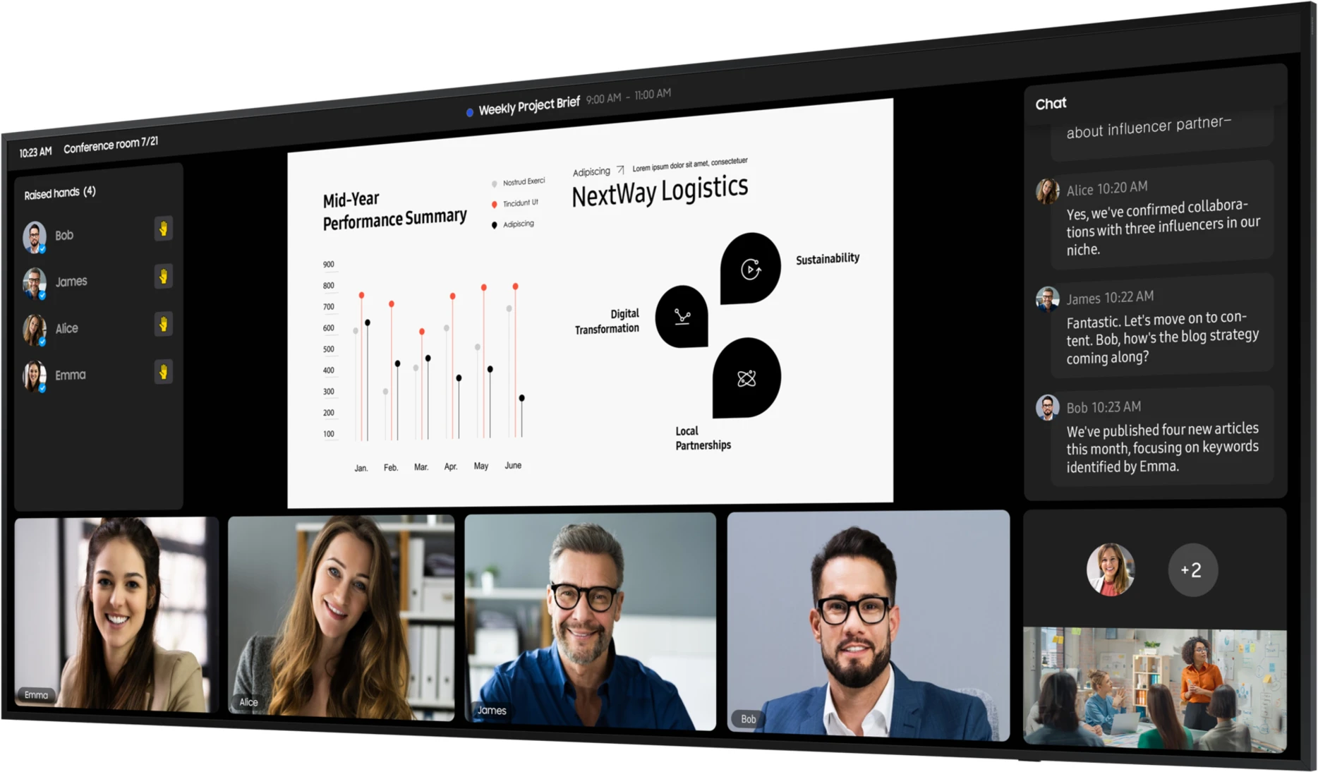 Imagen 3 de Pantalla Profesional 21:9 105 MagicInfo Teams/Zoo