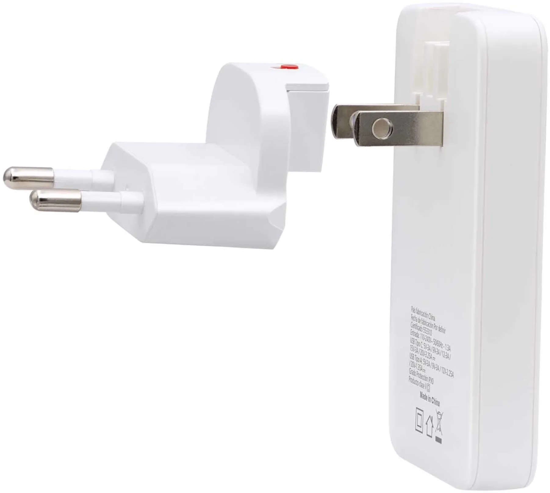 Imagen 0 de Cargador Celular USB-A/C 45W Ultra Plano - Philco