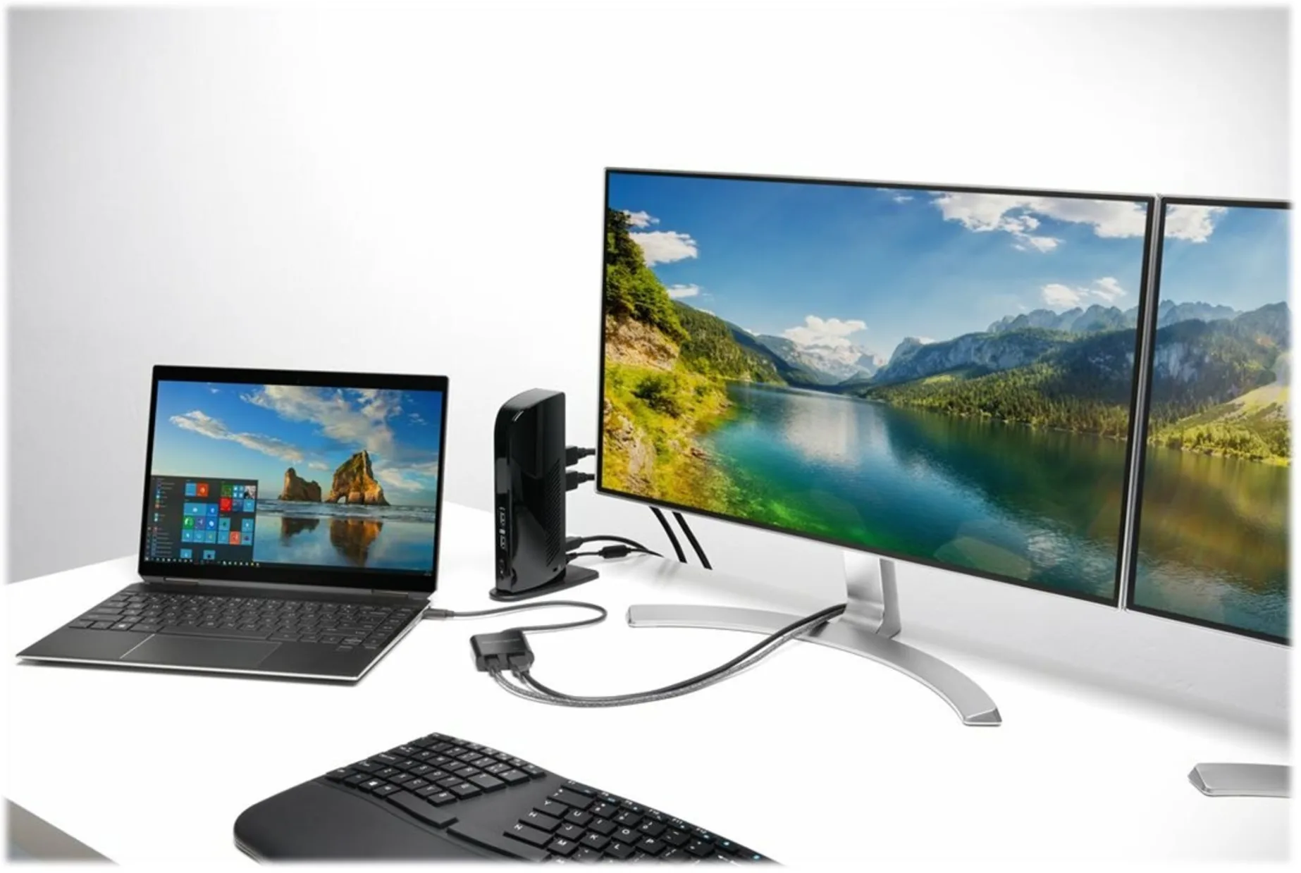 Imagen 1 de Teclado Inalámbrico Ergonómico Kensington K75401ES Pro Fit® BT USB color Negro