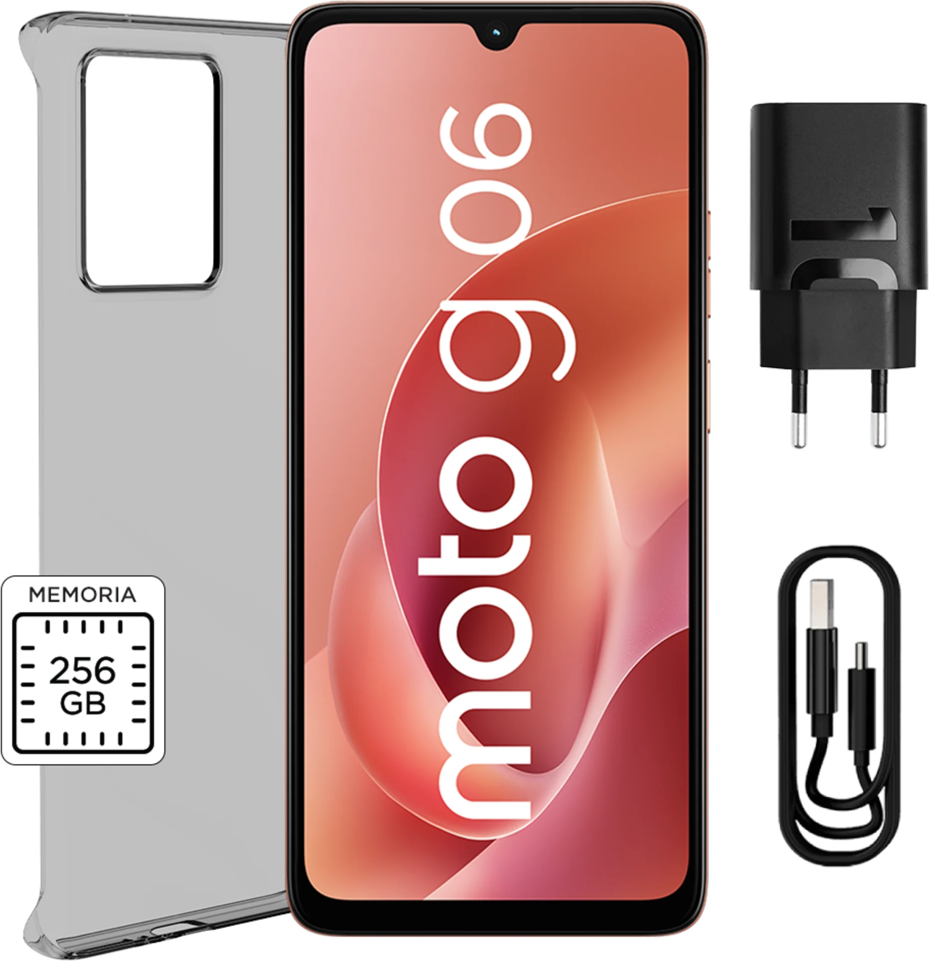 Imagen 0 de Celular Motorola Moto G06 Memoria 256GB RAM 4GB 50MP 6.8' Naranja