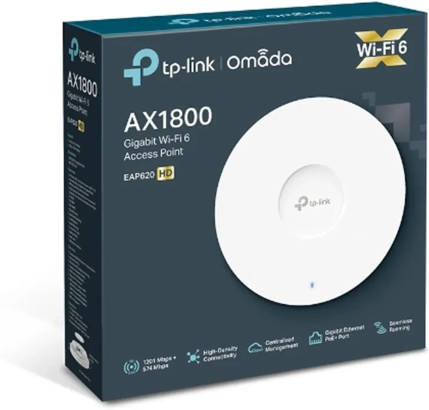 Imagen 2 de EAP620-HD. Punto de acceso inalambrico de doble banda para montaje en techo AX18