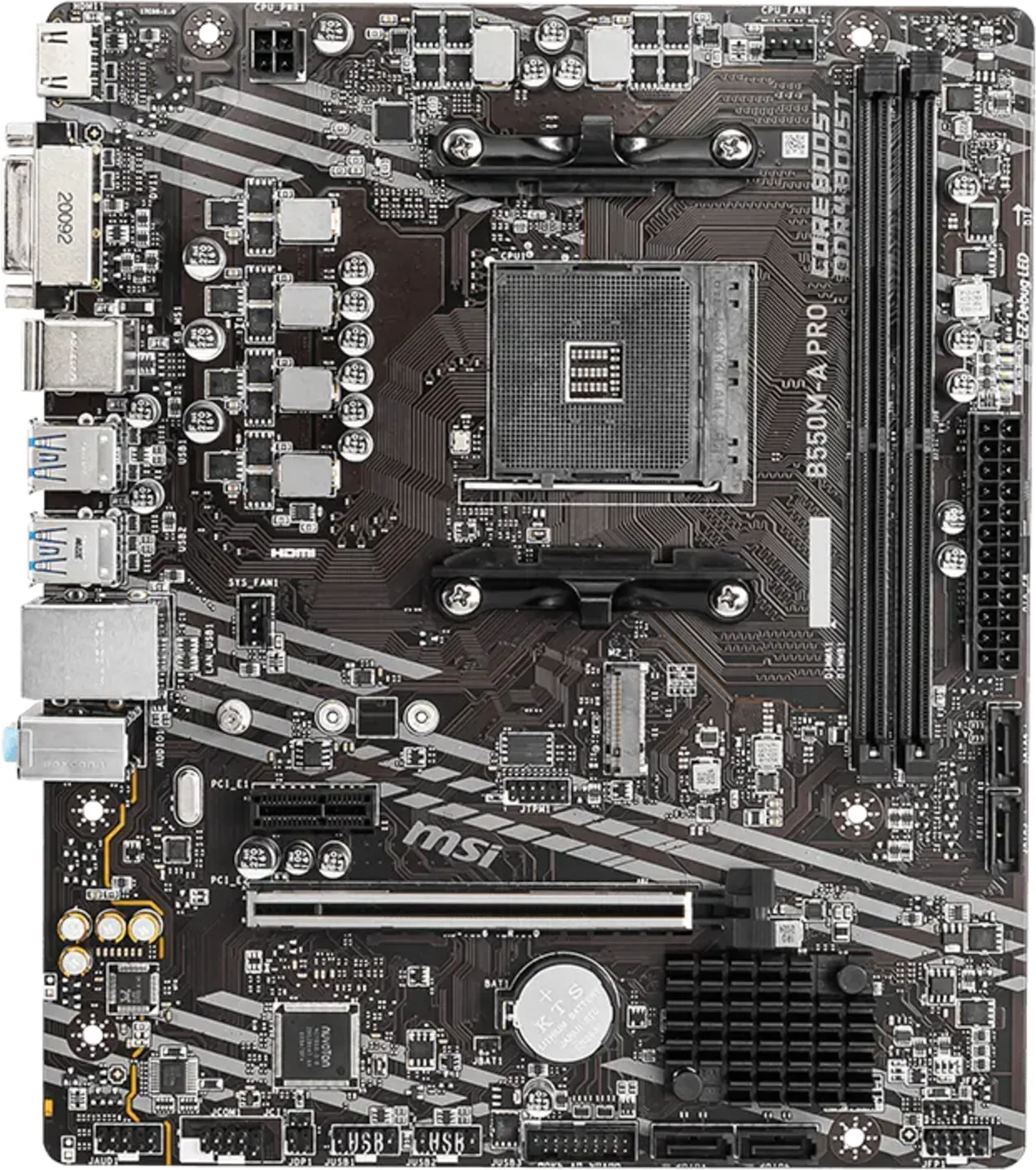 Imagen 3 de Tarjeta Madre MSI B550M-A PRO Chipset B550 Socket AM4 DDR4 M.2 HDMI LAN mATX