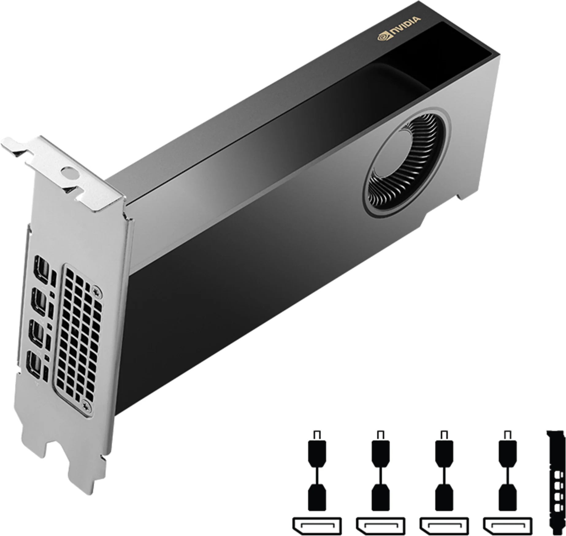 Imagen 1 de Tarjeta de Video PNY NV-RTX 2000 Ada Gen 16GB GDDR6 4*mDP PCIe 4.0 x8 con ECC