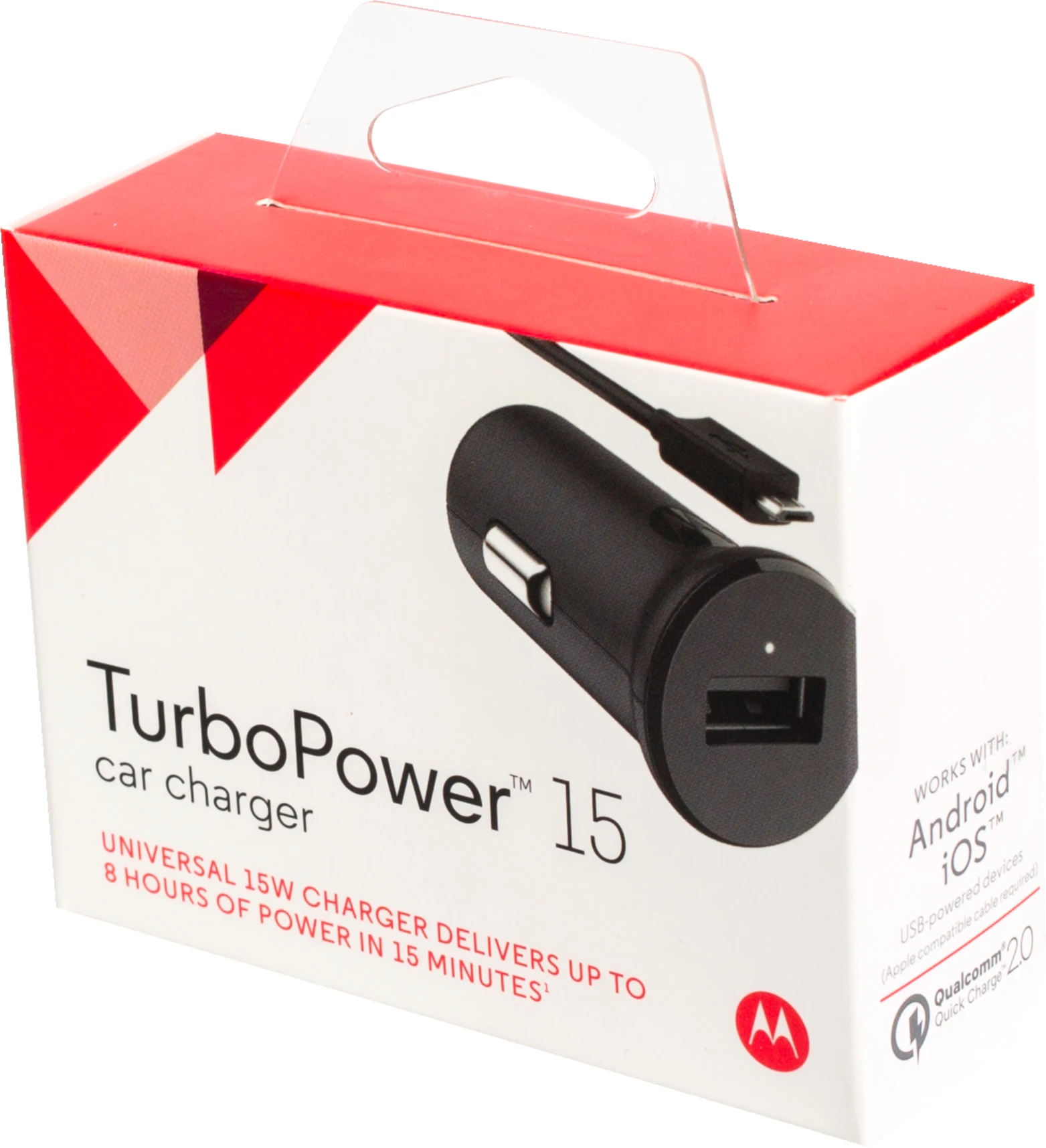 Imagen 3 de 89806N CARGADOR MOTOROLA P/AUTO TURBO 15 WATTS CABLE APARTE