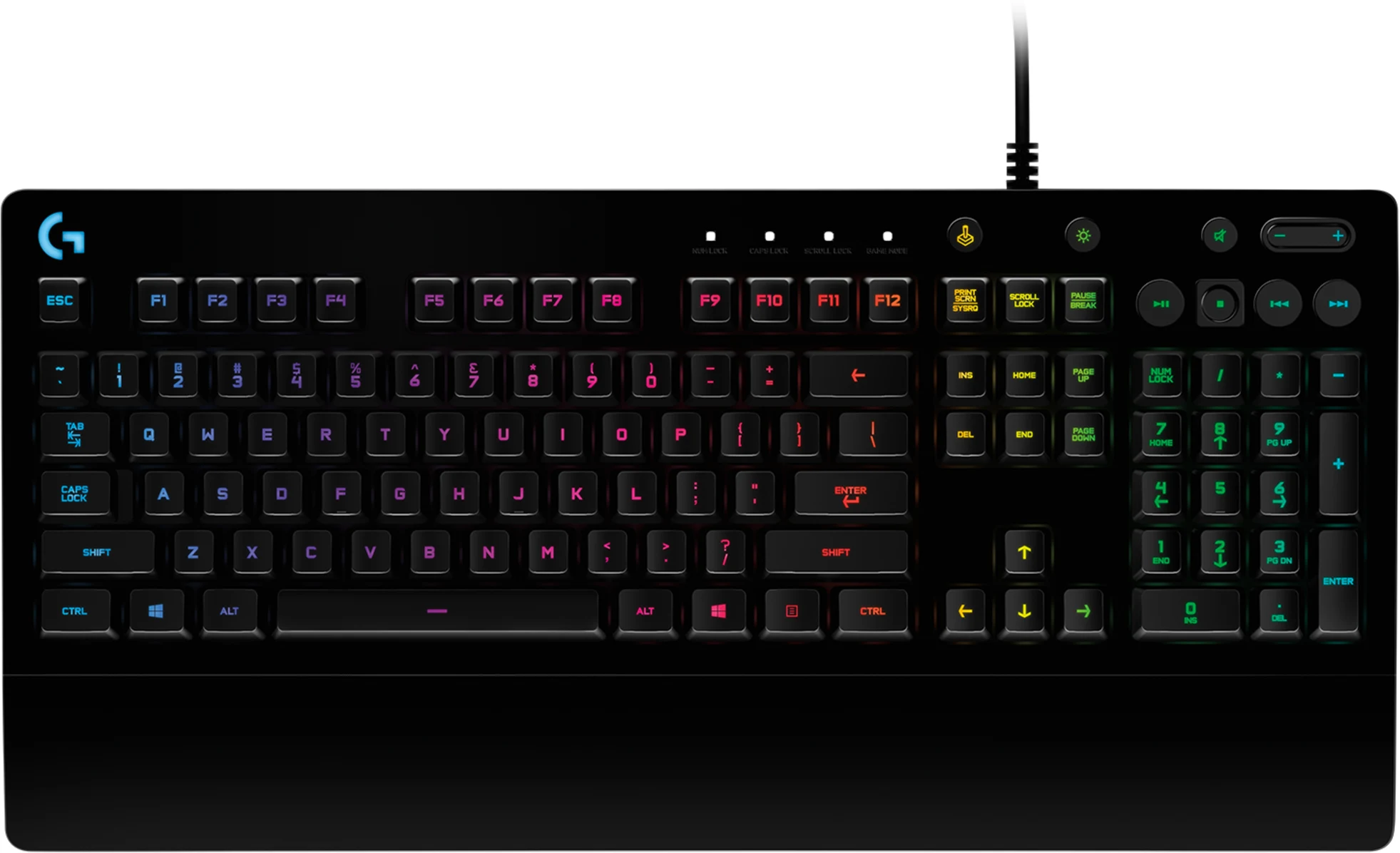 Imagen 0 de Teclado Gamer Alámbrico Logitech G213 Prodigy RGB Español USB Antiderrame Negro