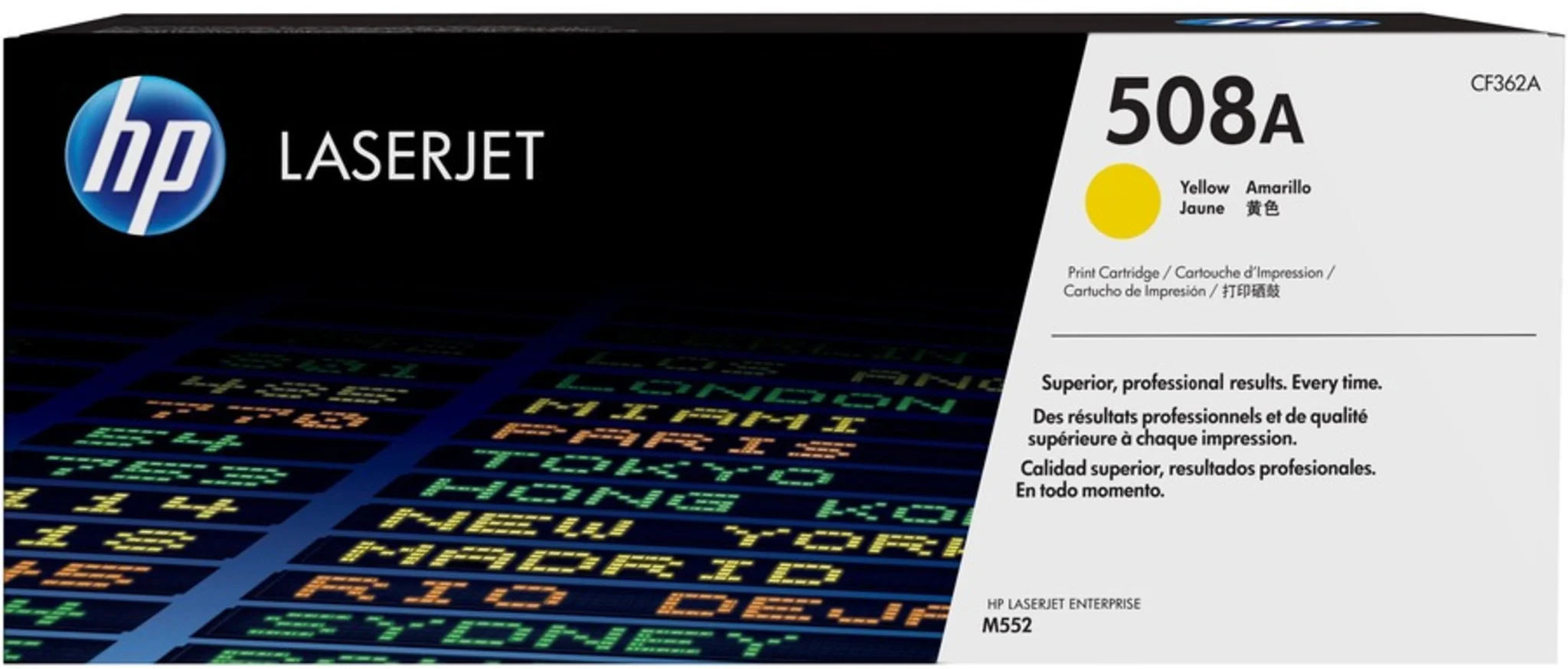 Imagen 0 de Toner HP 508A Yellow para Imp. LaserJet M552/M553, 5000 Páginas