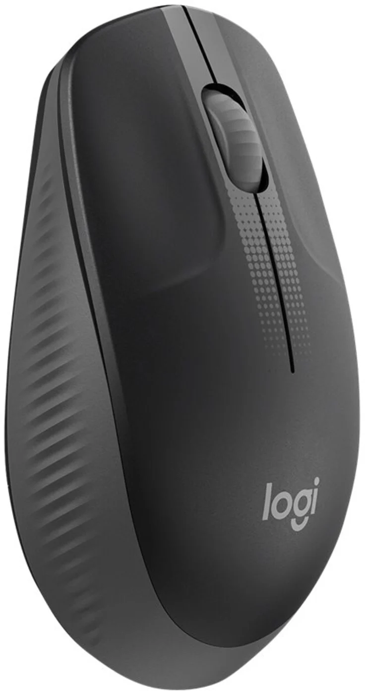 Imagen 0 de Mouse Inalámbrico Logitech M190 Óptico 1000dpi Ambidiestro 3 botones USB c/Gris