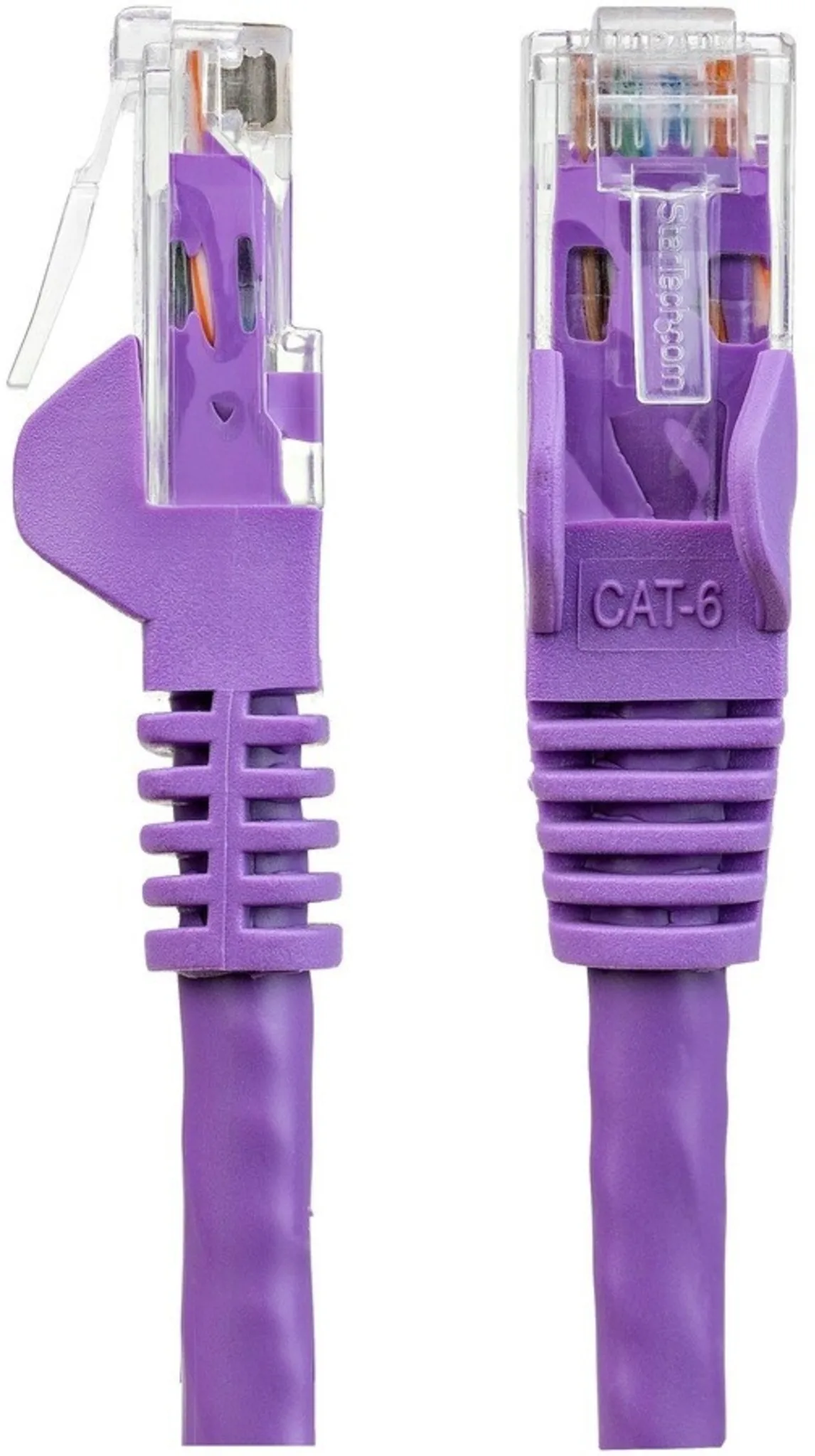 Imagen 2 de Cable de Red StarTech CAT6 UTP RJ-45 24AWG Sin Enganches 0.5mt Color Púrpura