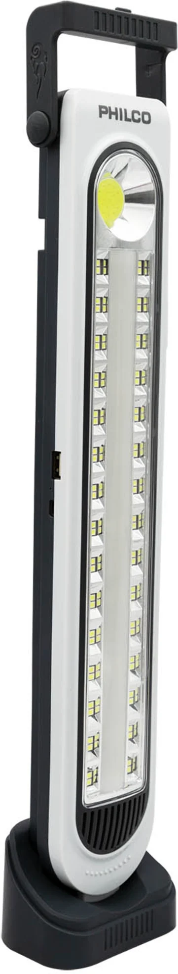 Imagen 0 de Lámpara LED Philco Recargable Solar 3600mAh, 45 LED, USB-A, Manilla 320°