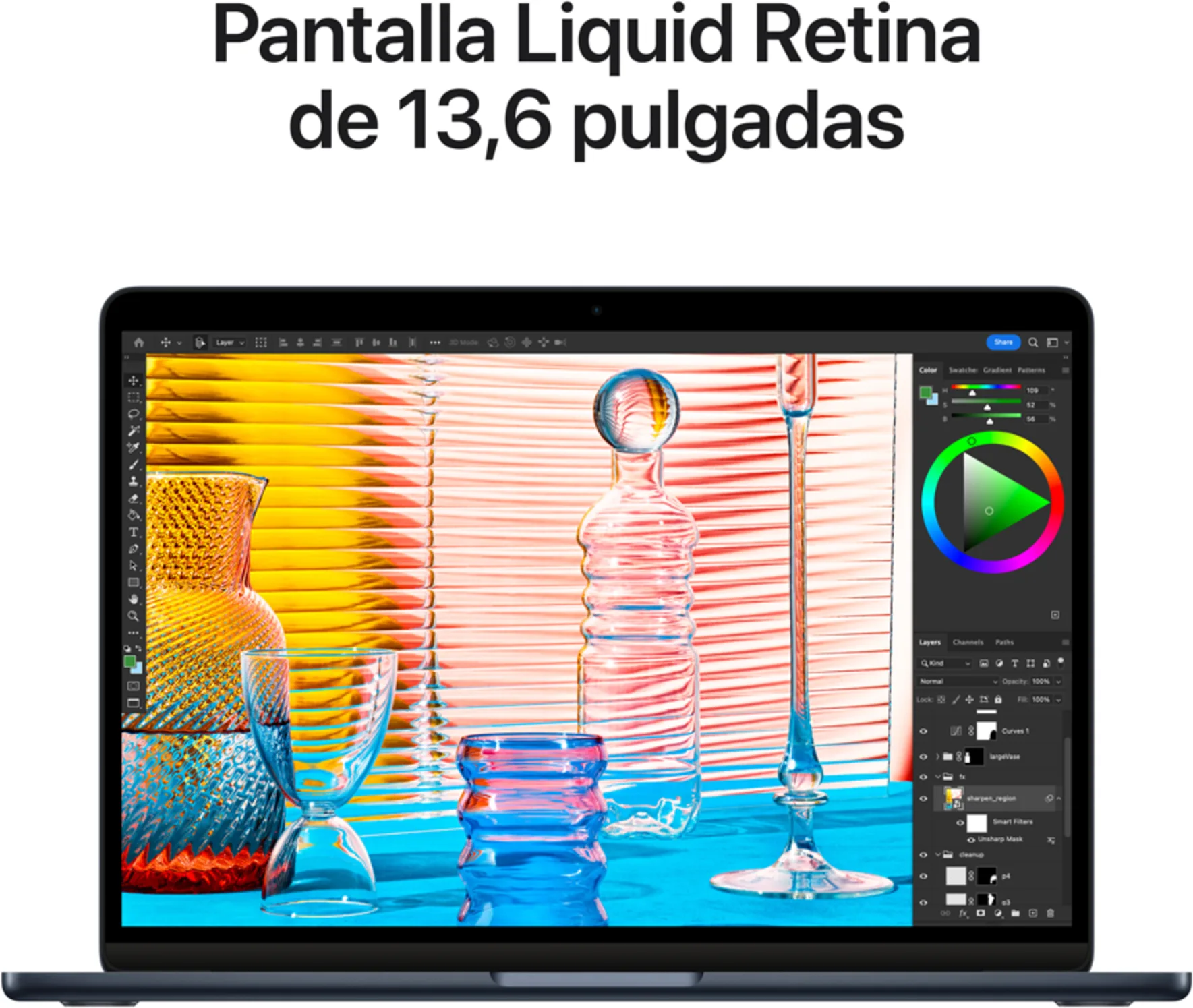 Imagen 3 de MC7X4CI/A MacBook Air 13.6/ M2 8C/ GPU 8C/ 16GB RAM/ 256GB Medianoche