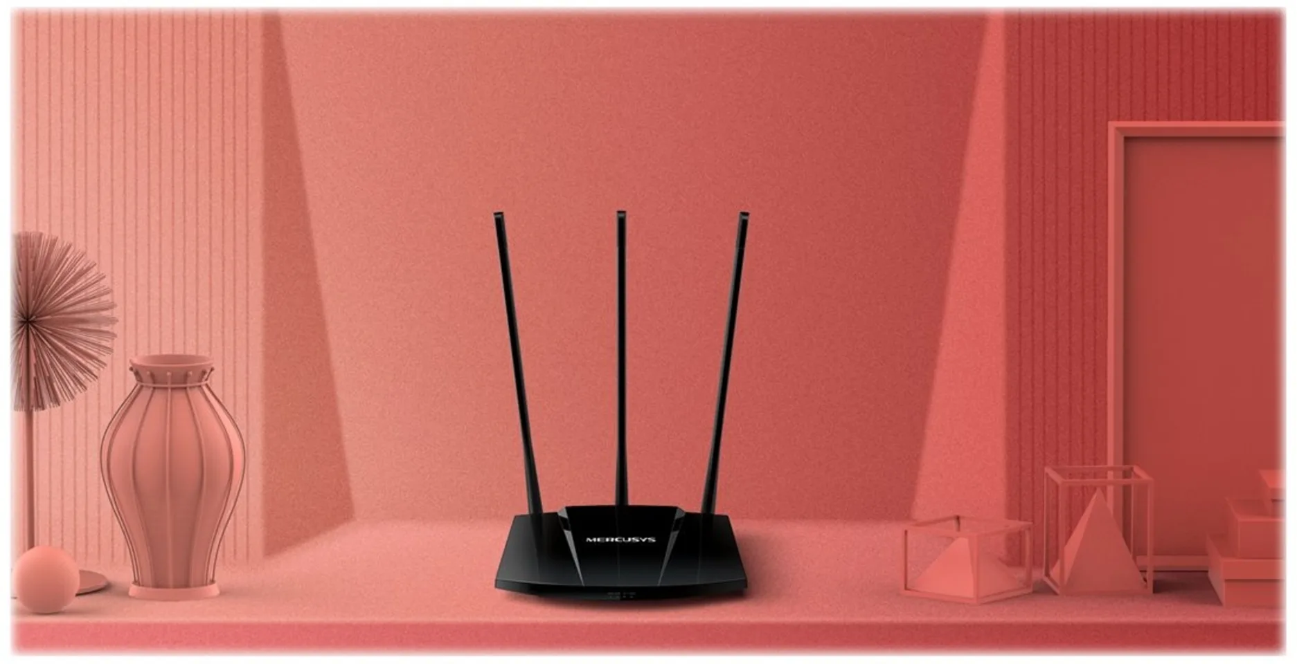 Imagen 1 de Router Mercusys MW330HP Inalámbrico Alta Potenc. 300Mbps Cont.Parental 3 Antenas