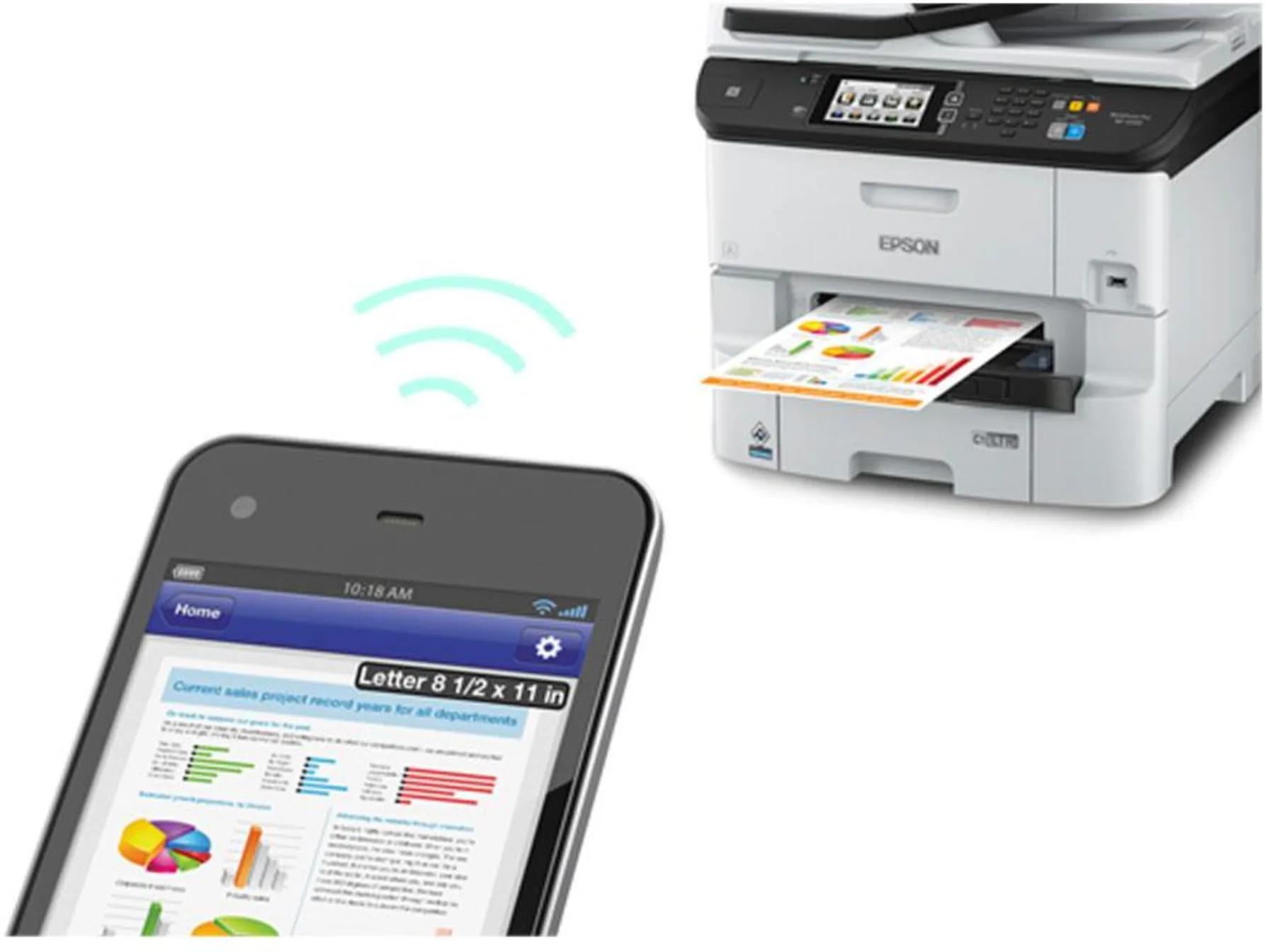 Imagen 8 de Impresora Multifunción Epson WorkForce 6590 Inyec Tinta Color WiFi LAN NFC USB