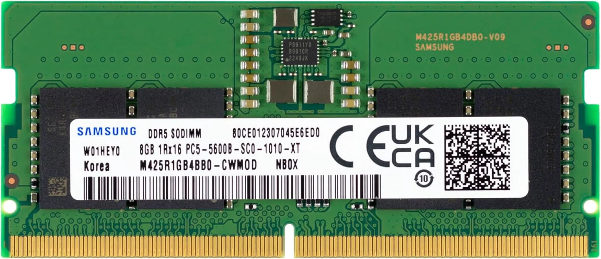 Imagen 0 de Memoria RAM 8GB DDR5 5600MHz SO-DIMM CL46 Non-ECC  1.1V 262p - Samsung 