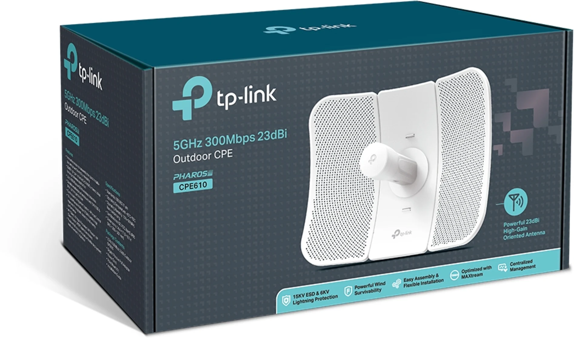Imagen 3 de TP-Link - Wireless access point - 5GHz 300Mbps 23dBi