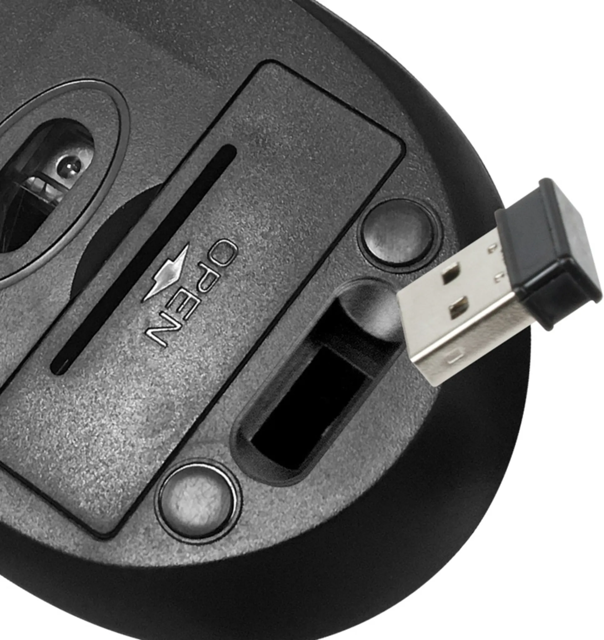 Imagen 2 de Mouse Inalámbrico KlipX KMW-330BK Óptico 1600dpi 2.4GHz 6 botones USB Negro