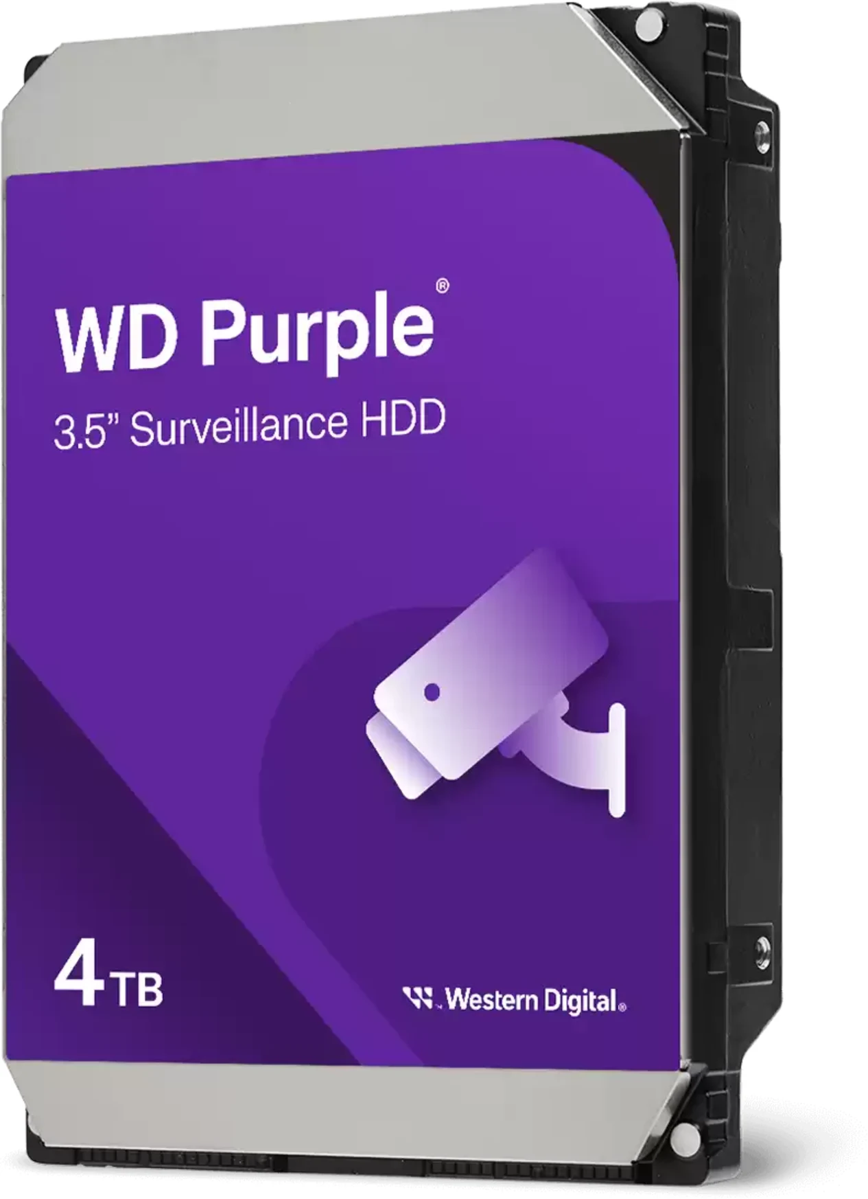 Imagen 0 de Disco Duro Western Digital Purple 4TB 3.5" 5400RPM SATA III 6Gb/s 256MB p/DVR 